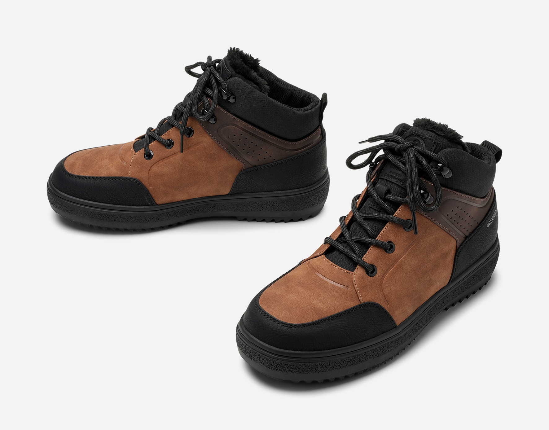 LINEAR, Varmforet høy sneakers waterproof Sort
