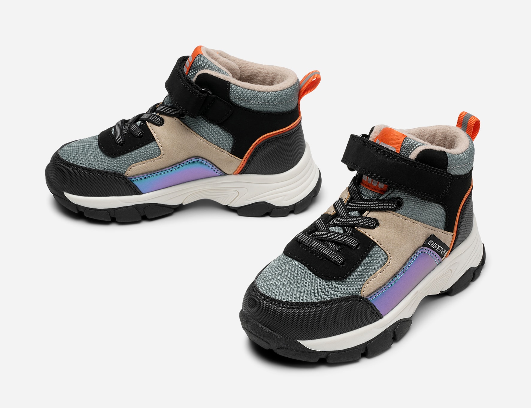 DINSKO, Fleeceforet høy sneakers waterproof Flerfarget