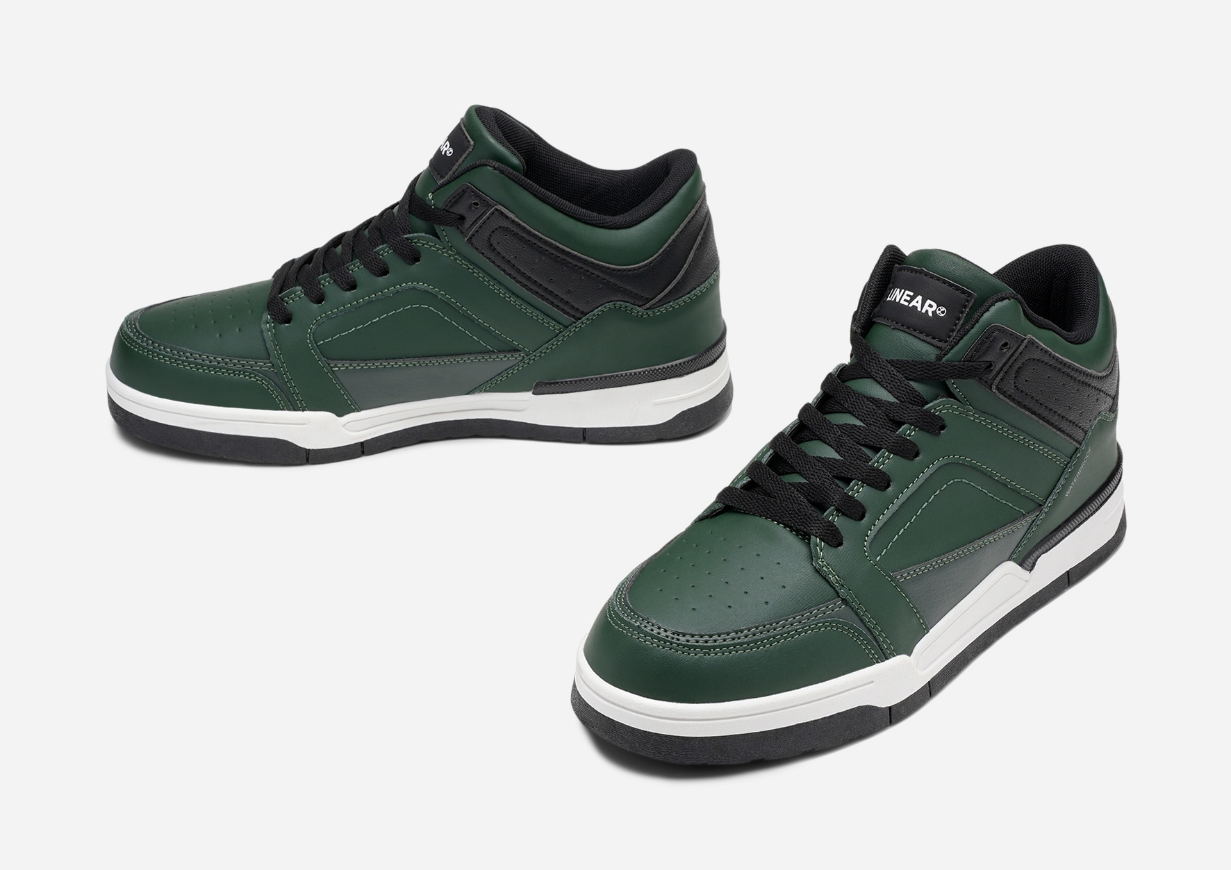 LINEAR, Høye sneakers, waterproof Grønn
