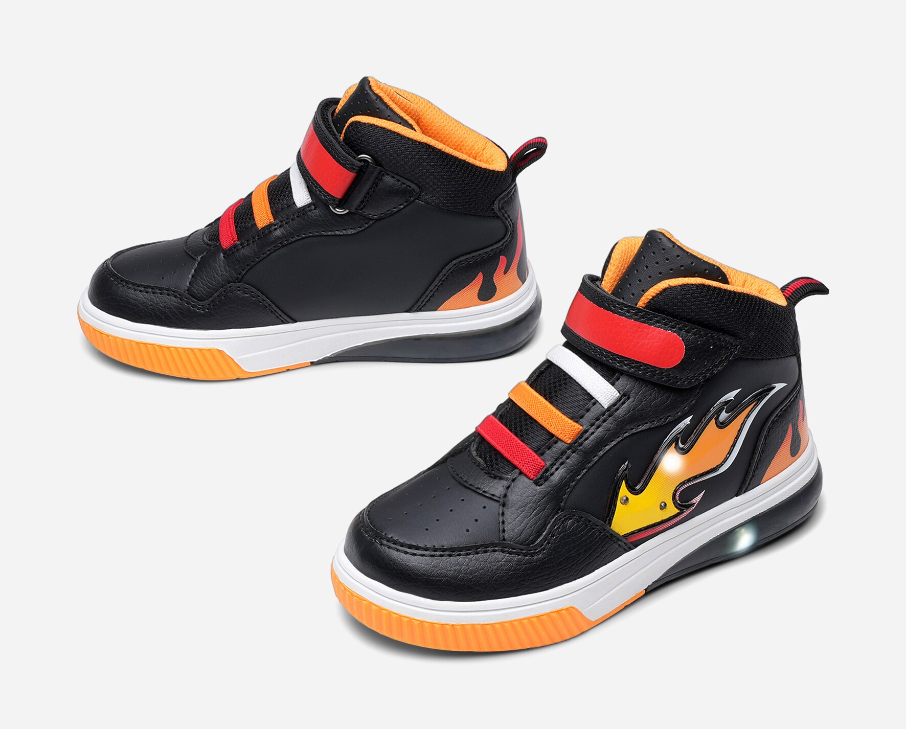 DINSKO, Blinkende høye sneakers Sort