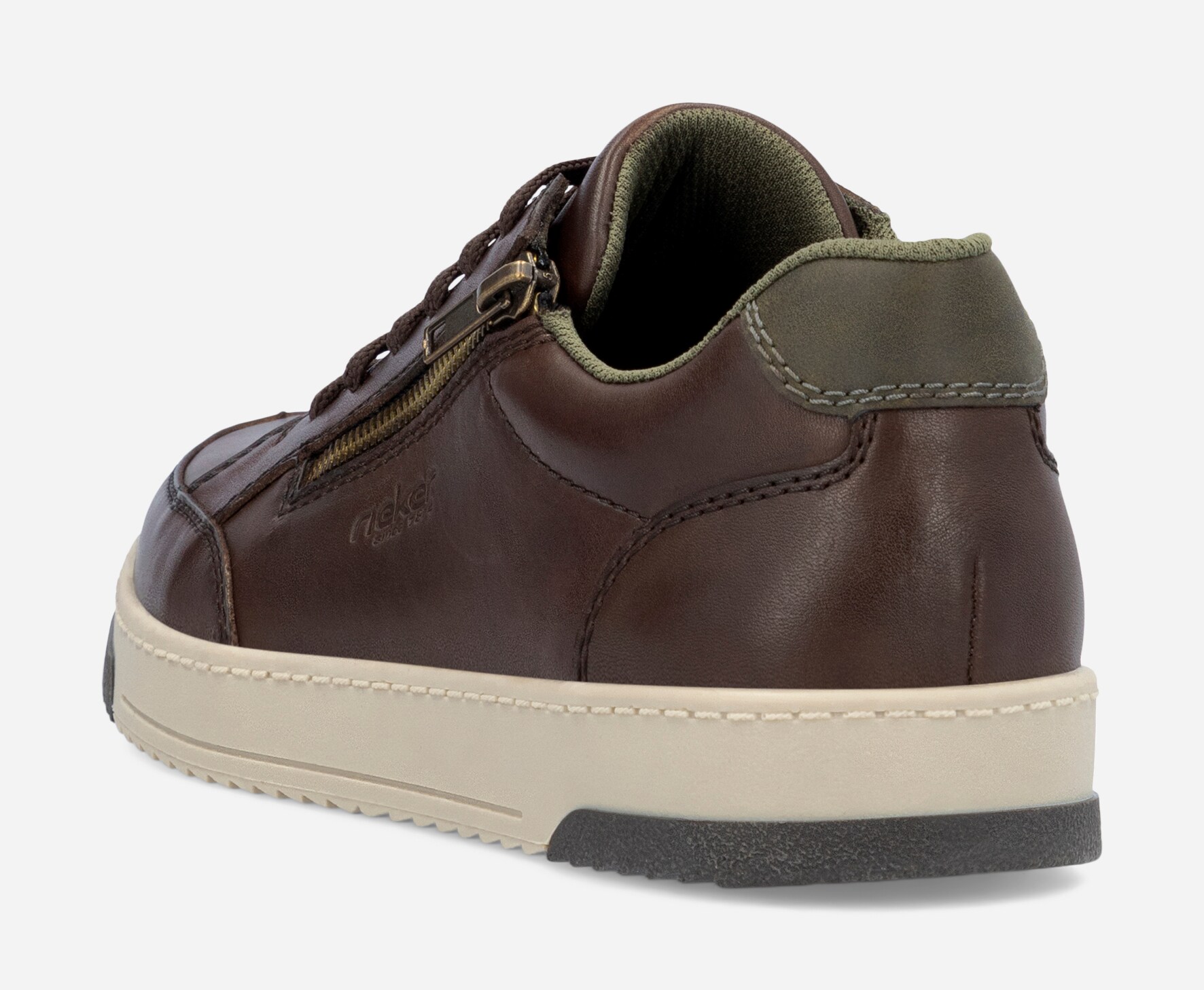 RIEKER, Spasersko med snøring Brun