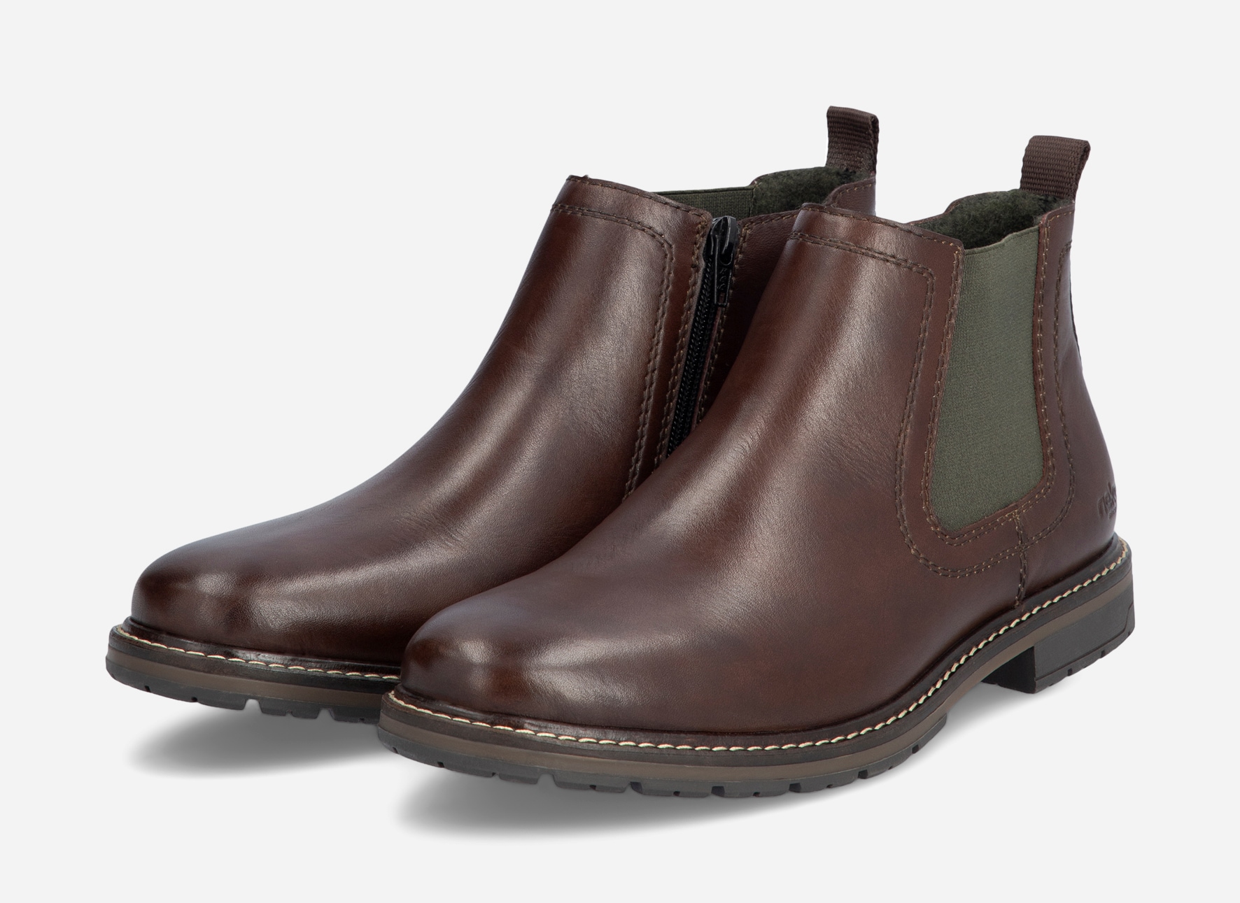 RIEKER, Chelseaboots Brun