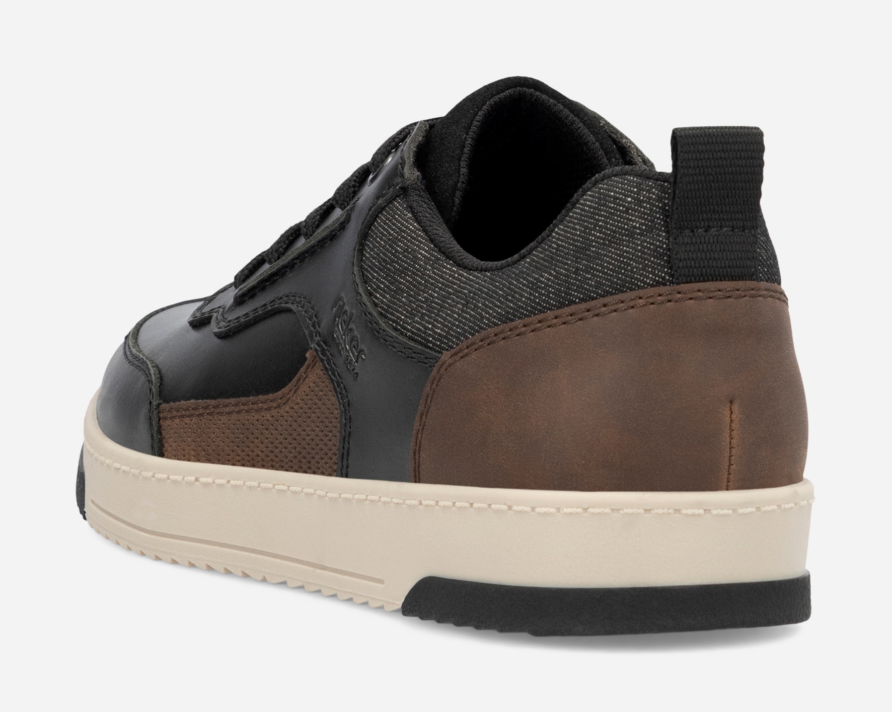 RIEKER, Spasersko med snøring Sort