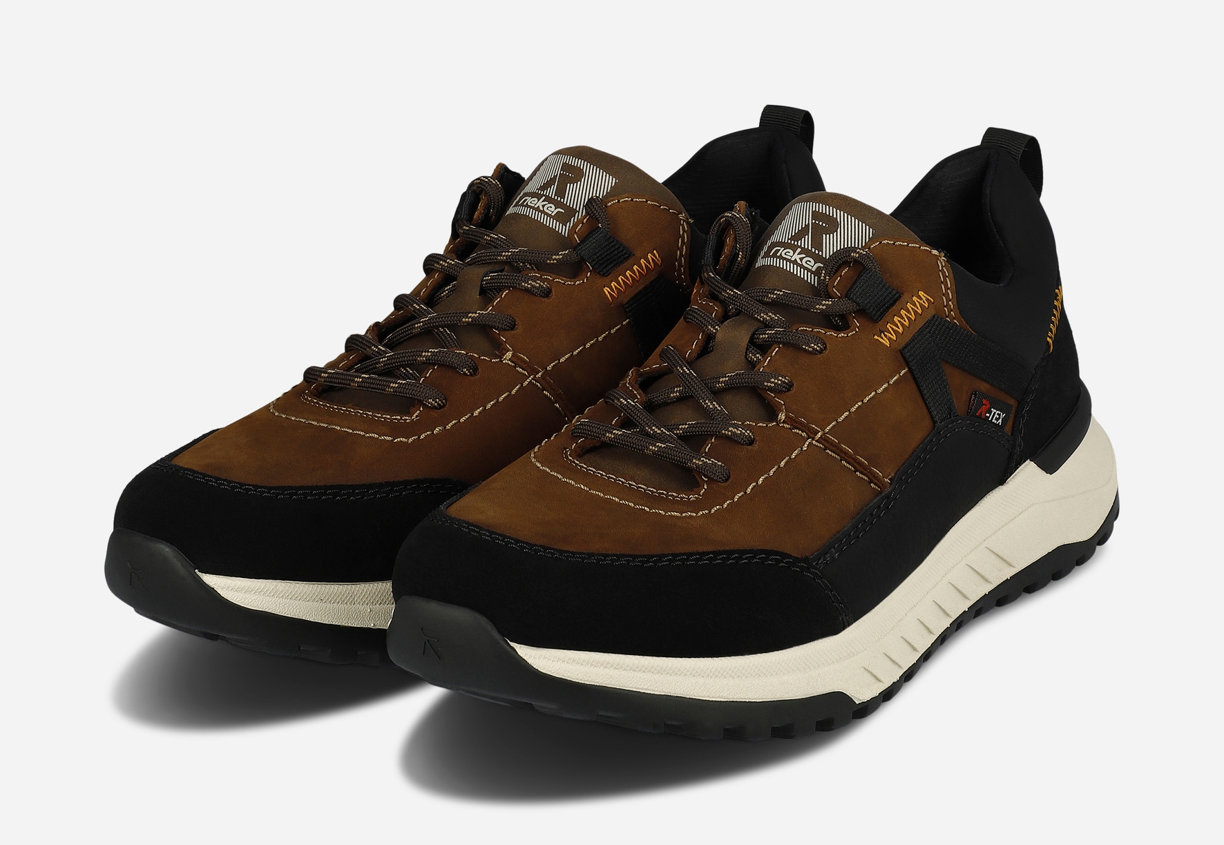 RIEKER, Spasersko med snøring Brun