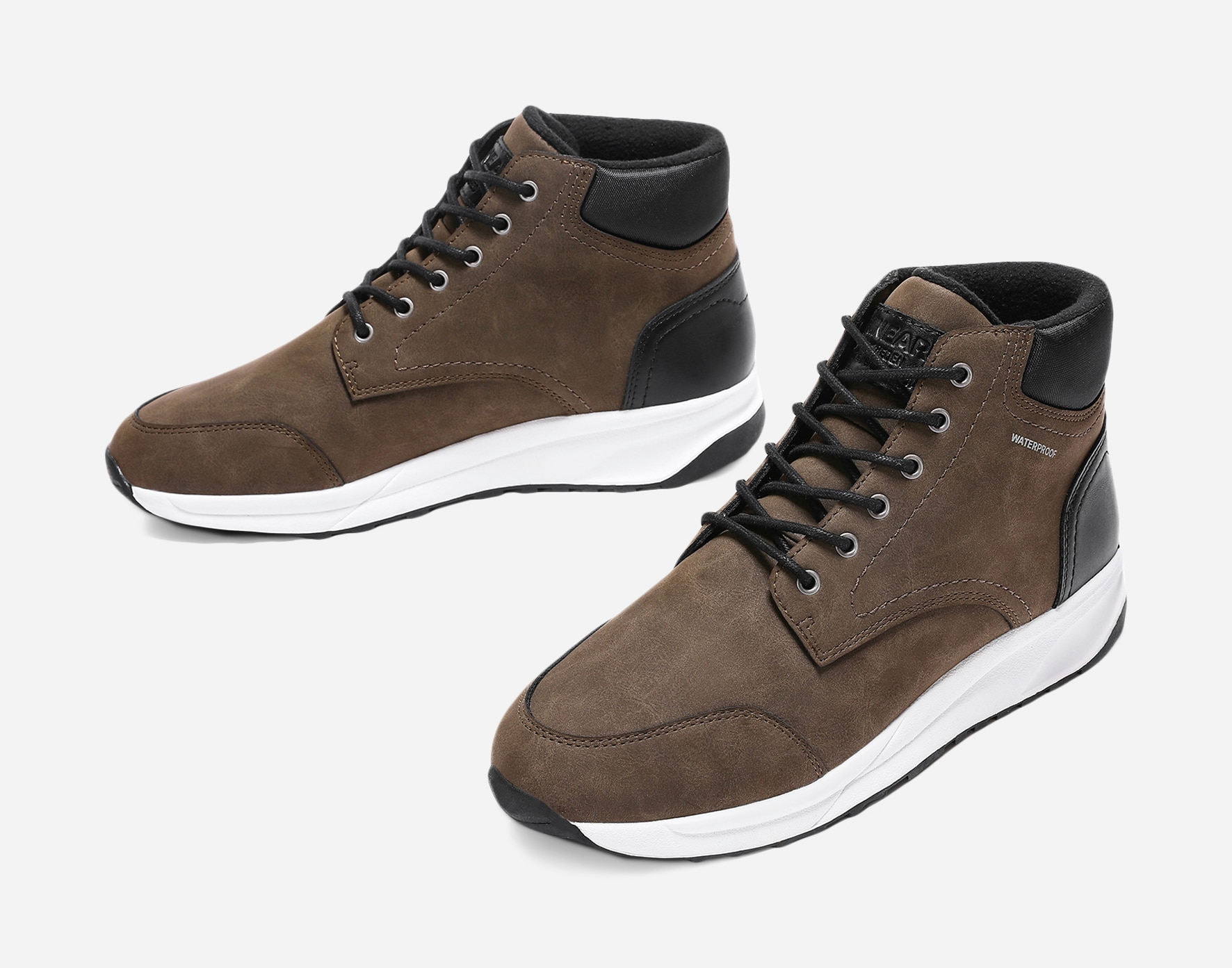 LINEAR, Fleeceforet høy sneakers waterproof Grønn