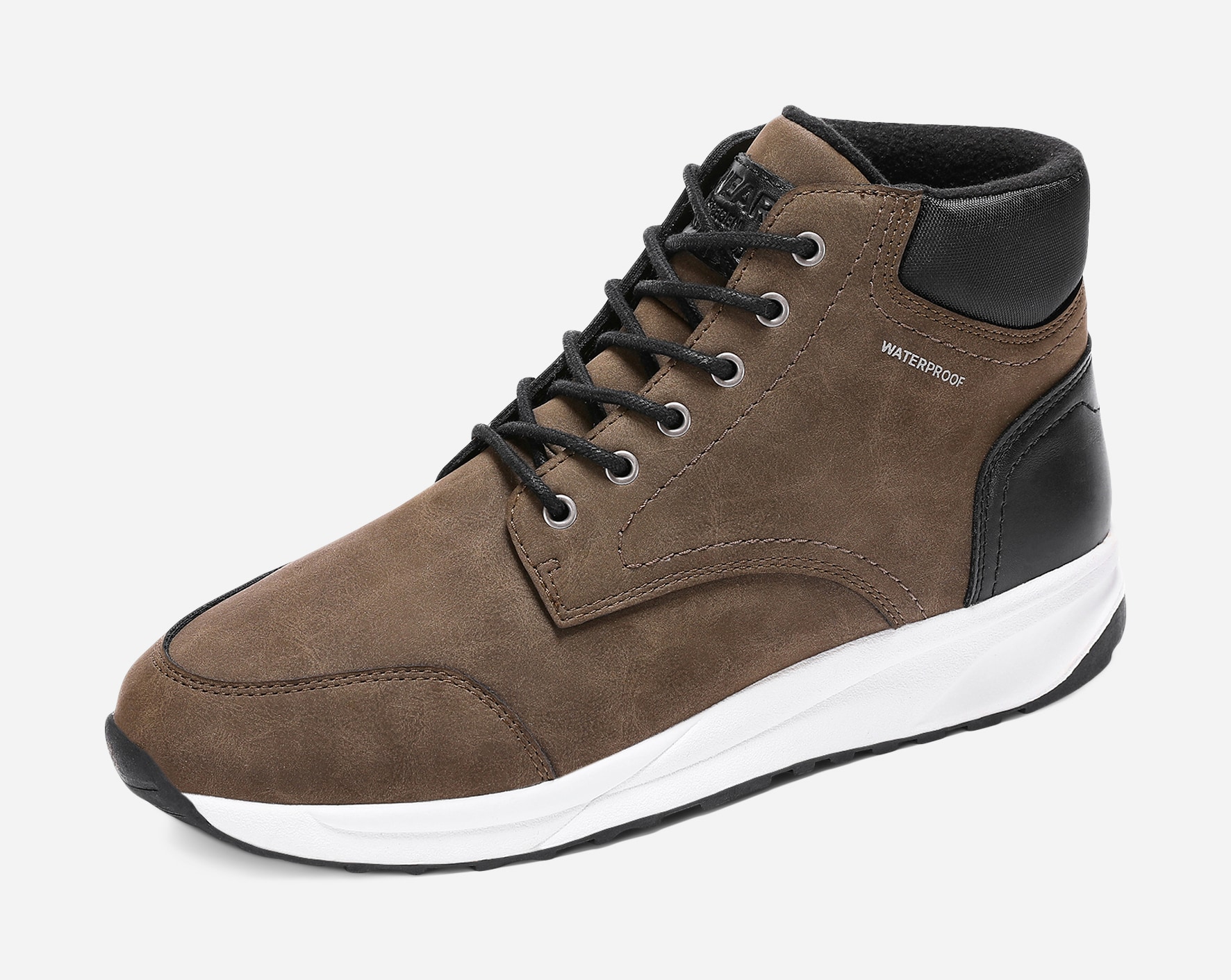 LINEAR, Fleeceforet høy sneakers waterproof Grønn