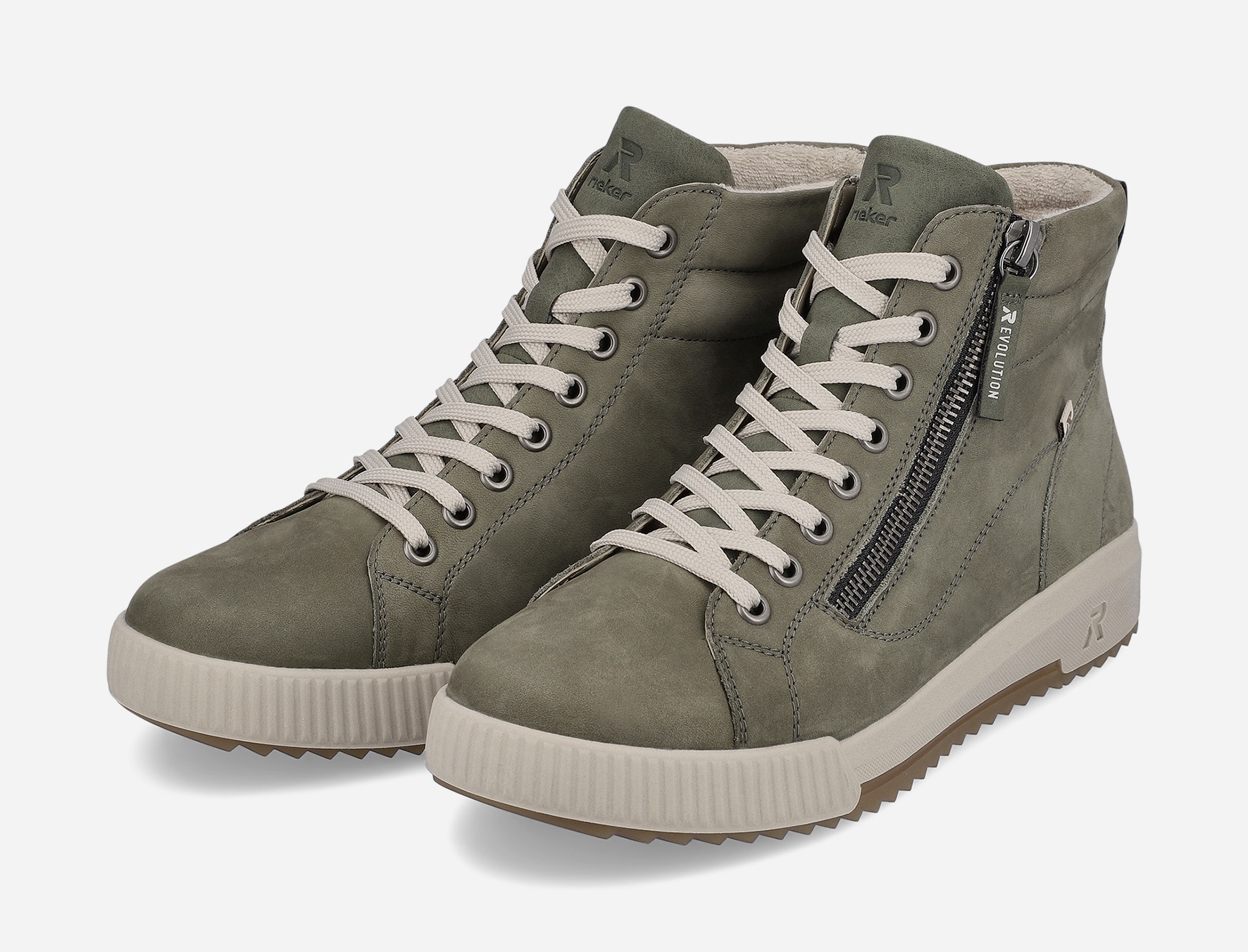 RIEKER, Høye sneakers Grå