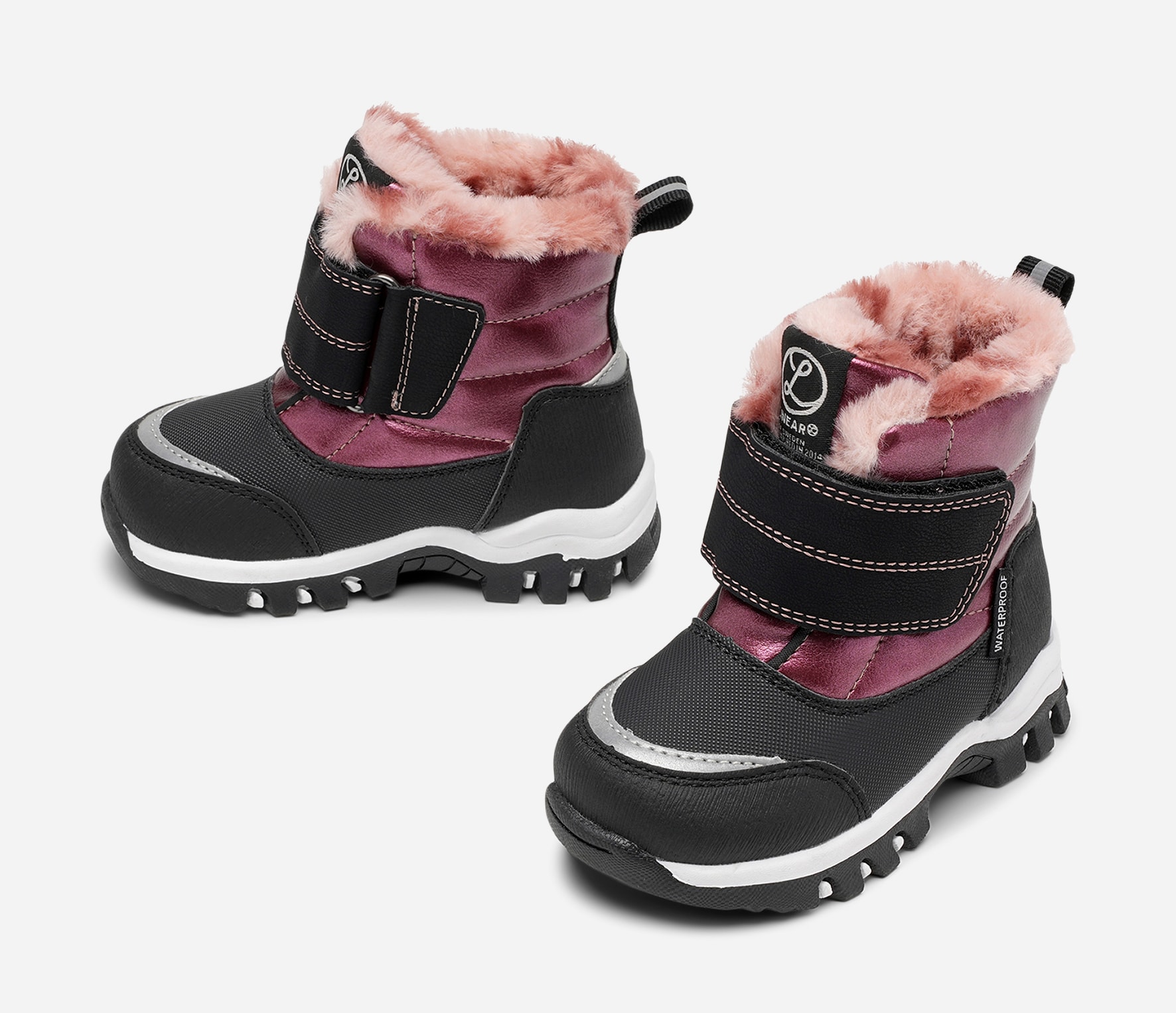 LINEAR, Varmforet skolett waterproof Rosa