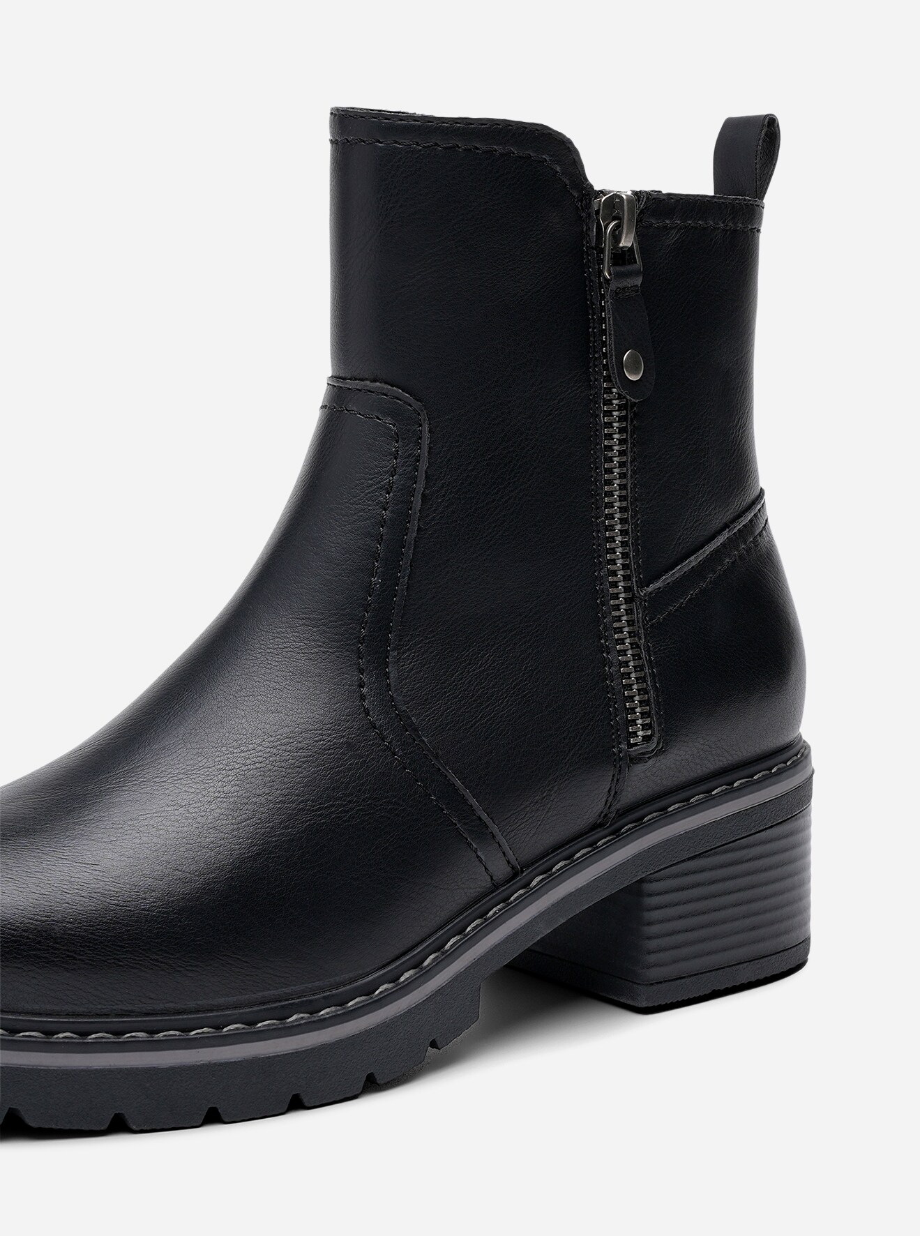 SO ALL, Boots med glidelås Sort