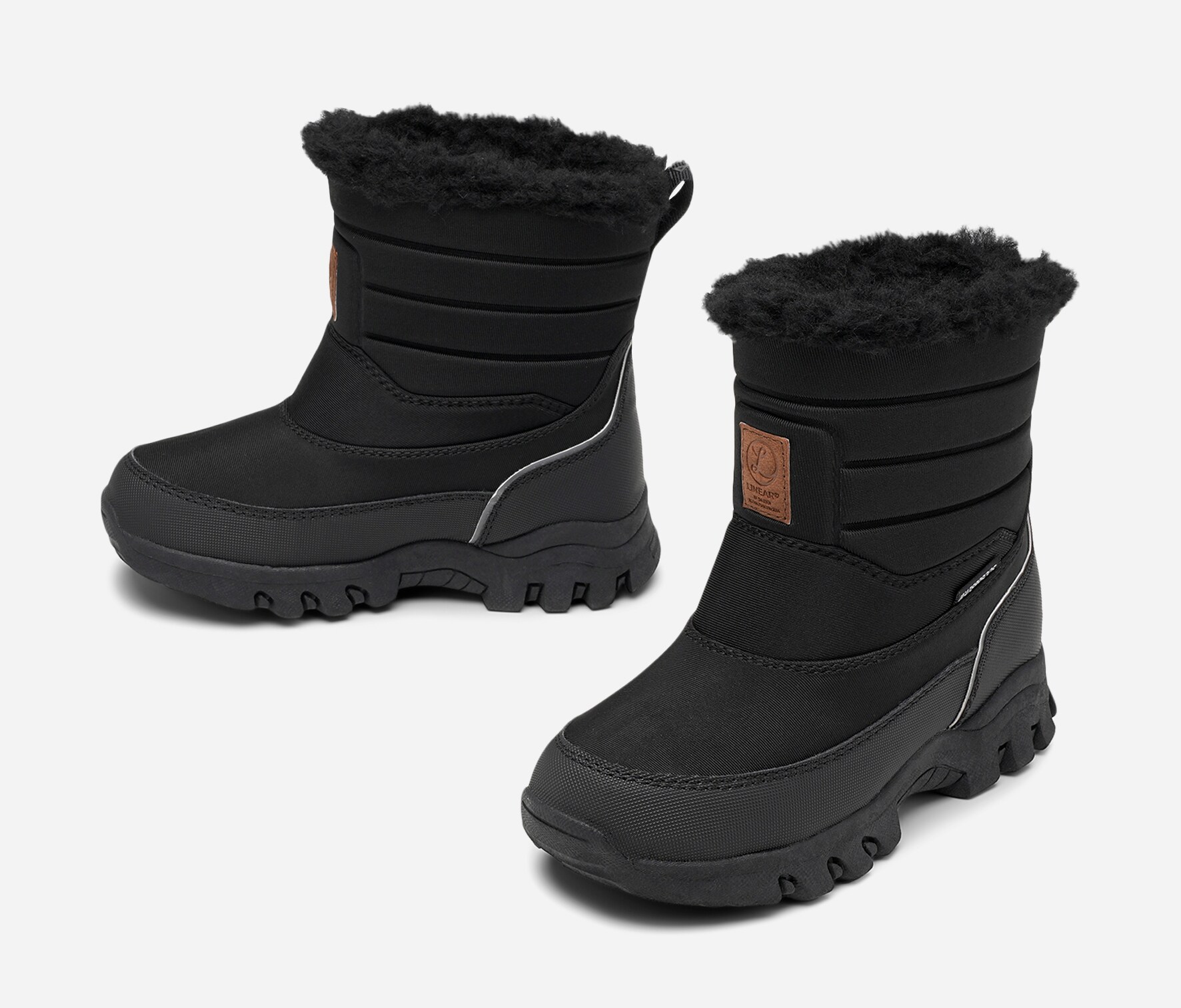 LINEAR, Varmforet støvlett, waterproof Sort