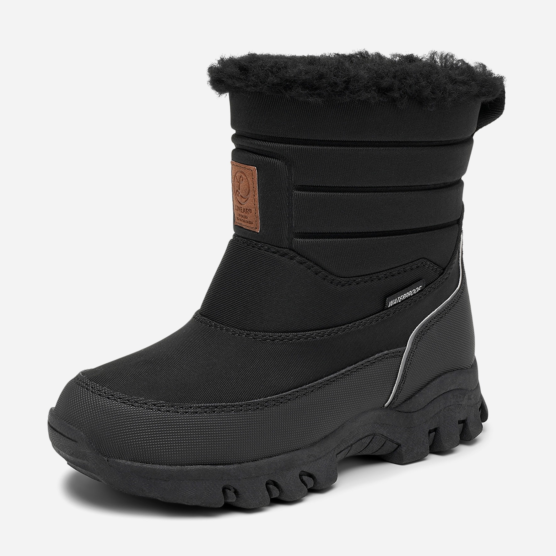 LINEAR, Varmforet støvlett, waterproof Sort