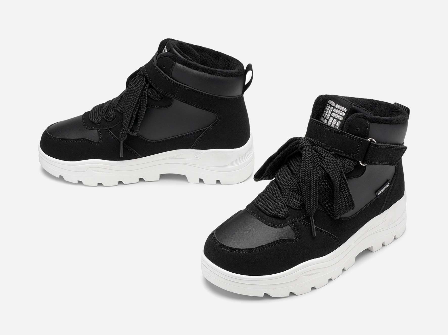 DINSKO, Fleeceforet skolett waterproof Sort