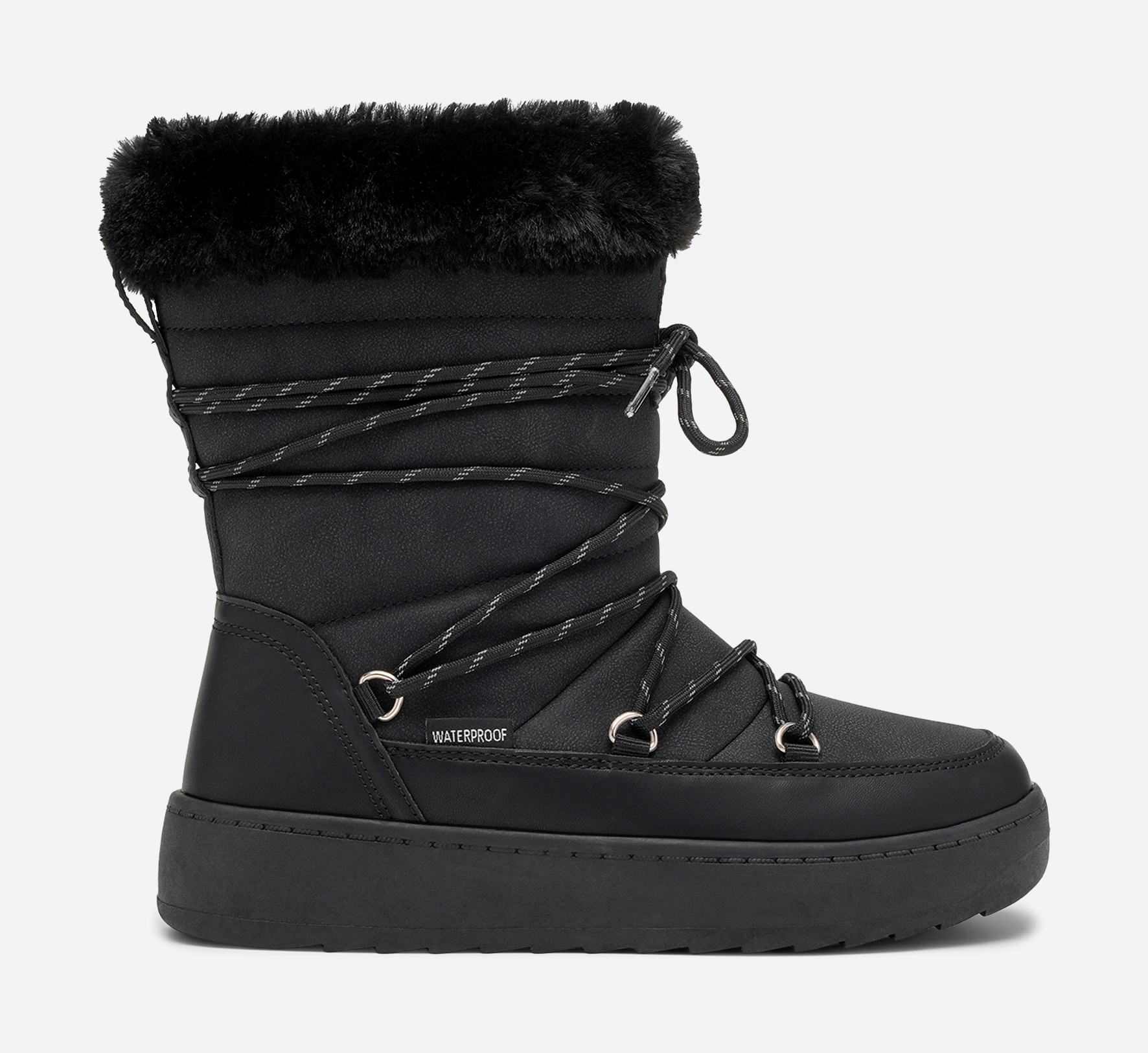 LINEAR, Varmforet støvlett, waterproof Sort