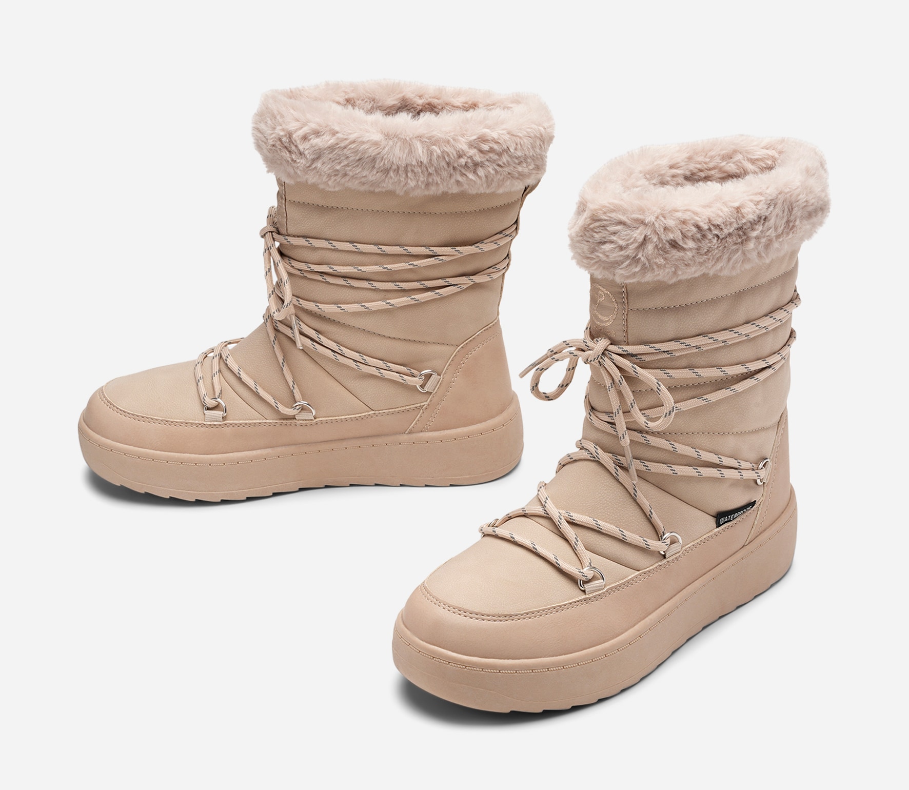 LINEAR, Varmforet støvlett, waterproof Beige