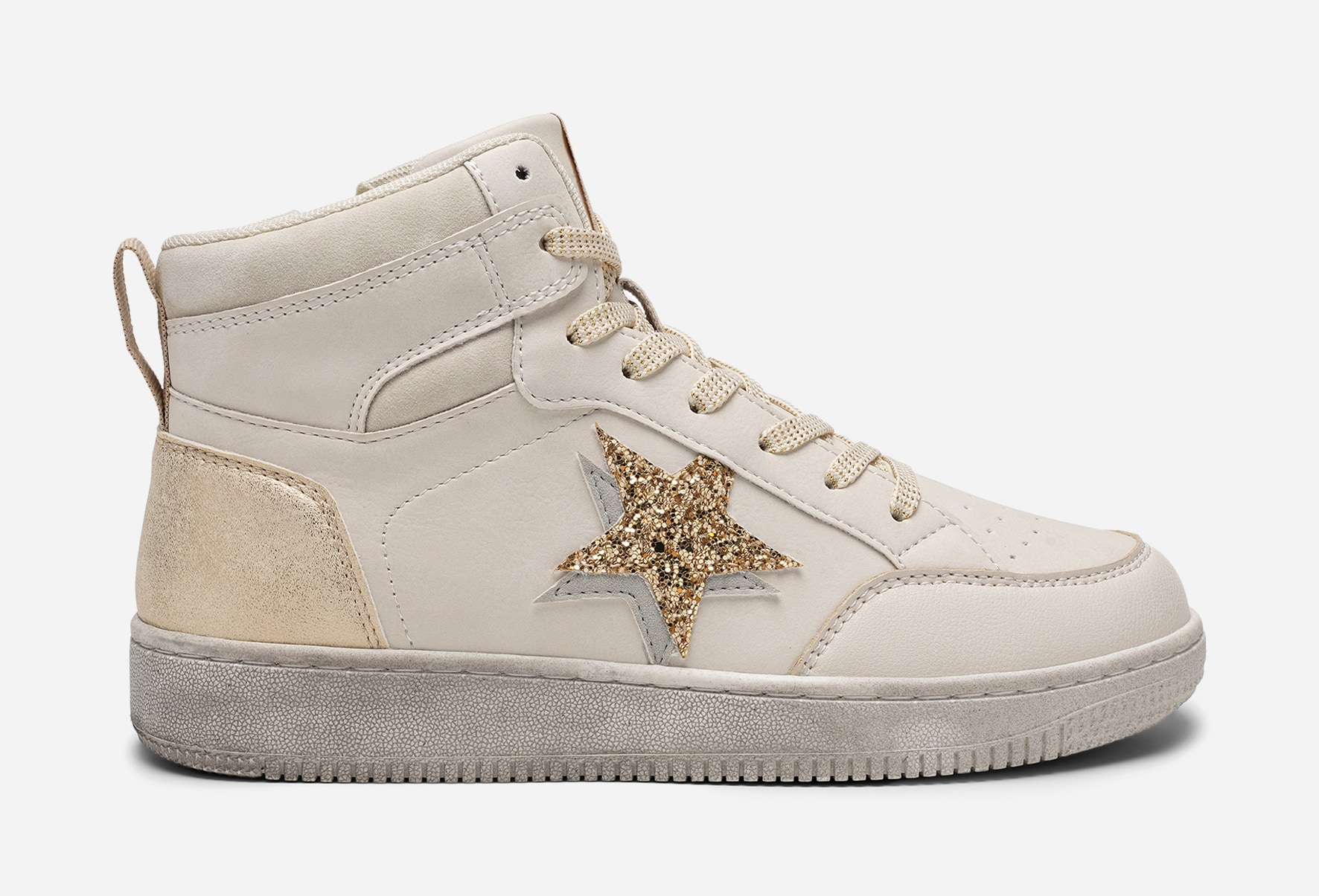 DINSKO, Høy sneaker med glidelås Hvit