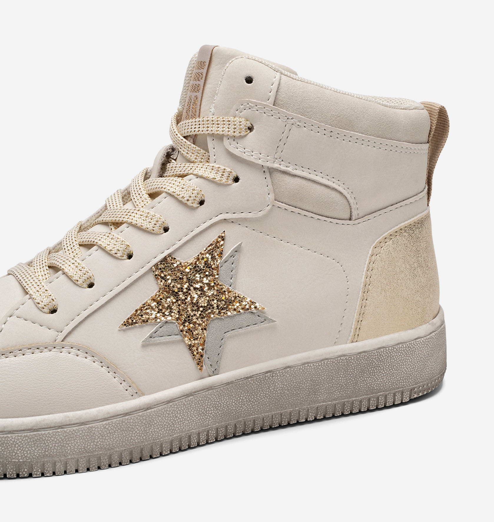 DINSKO, Høy sneaker med glidelås Hvit