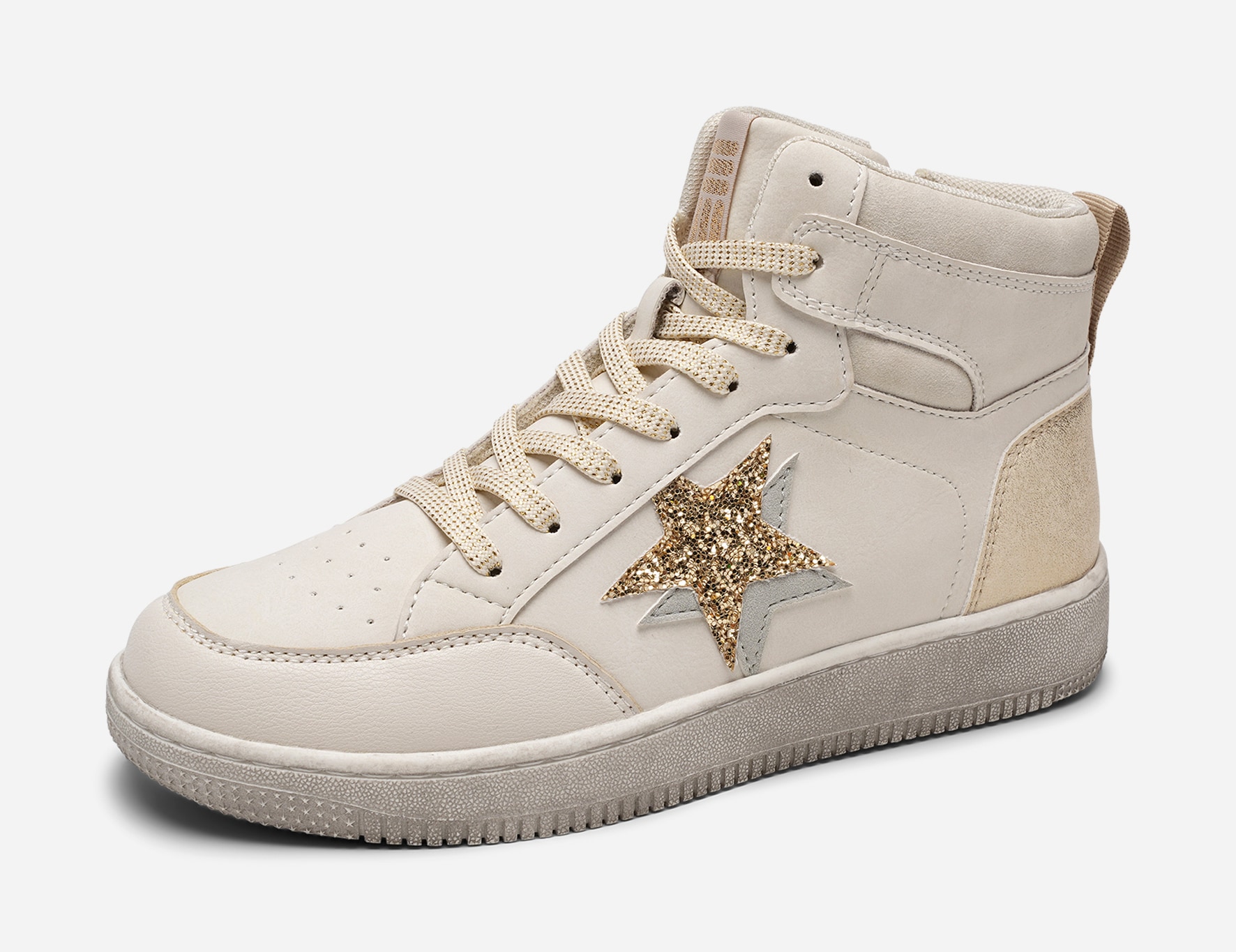 DINSKO, Høy sneaker med glidelås Hvit