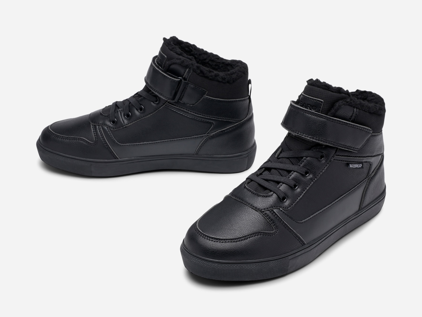 LINEAR, Varmforet høy sneakers waterproof Sort