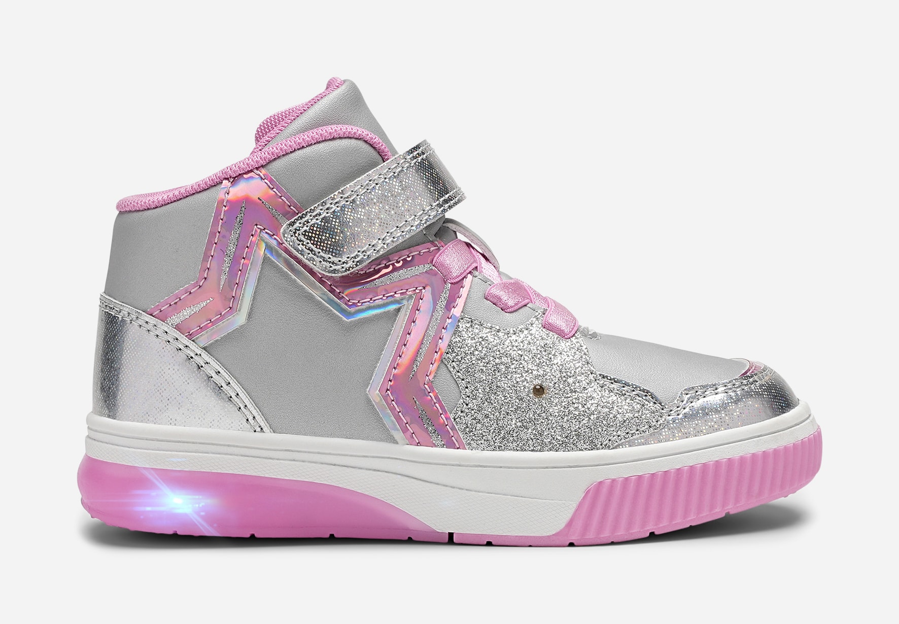 DINSKO, Blinkende høye sneakers Metall