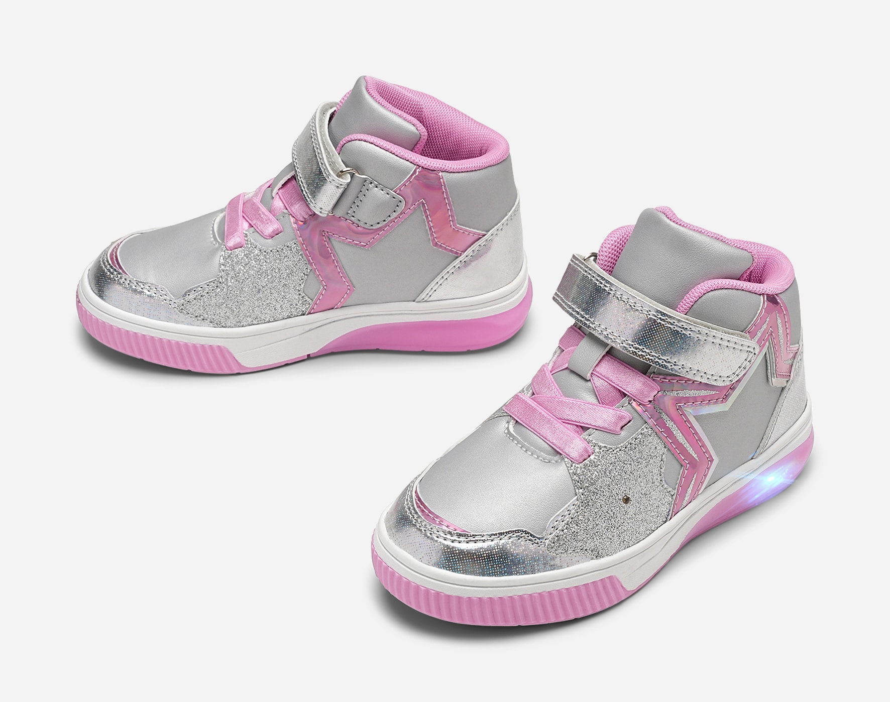 DINSKO, Blinkende høye sneakers Metall