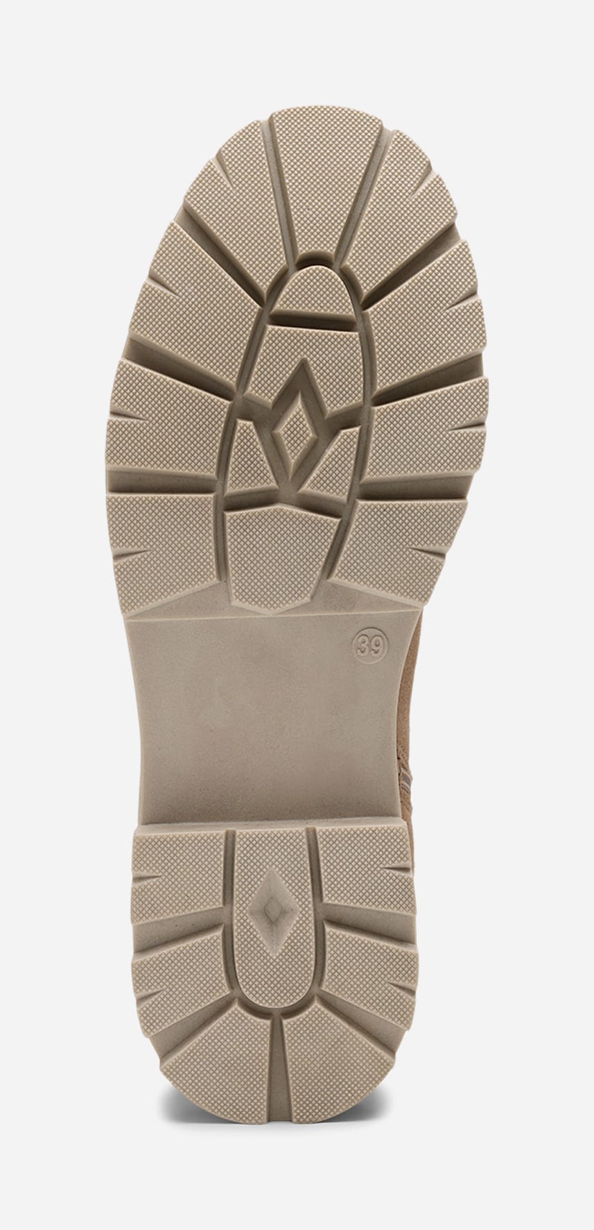 PACE, Varmforet boots med glidelås Beige