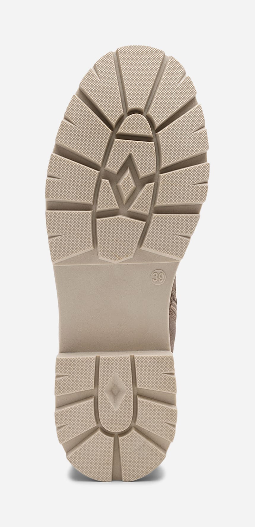 PACE, Varmforet boots med snøring Beige