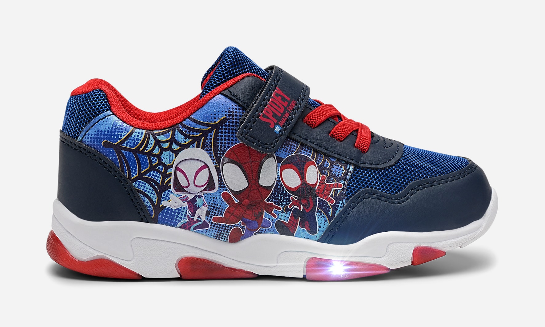 SPIDEY, Blinkende sneakers Flerfarget