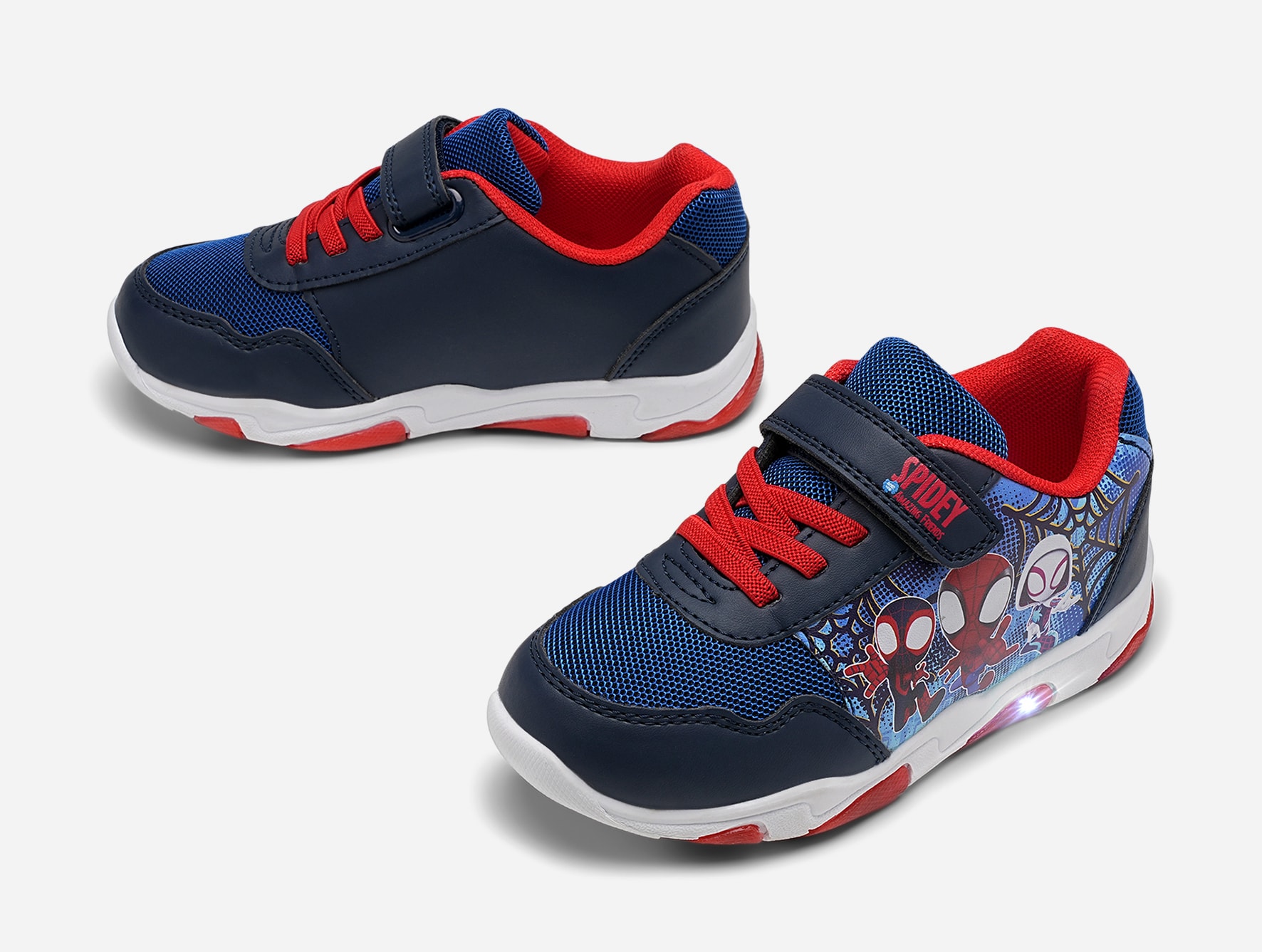 SPIDEY, Blinkende sneakers Flerfarget