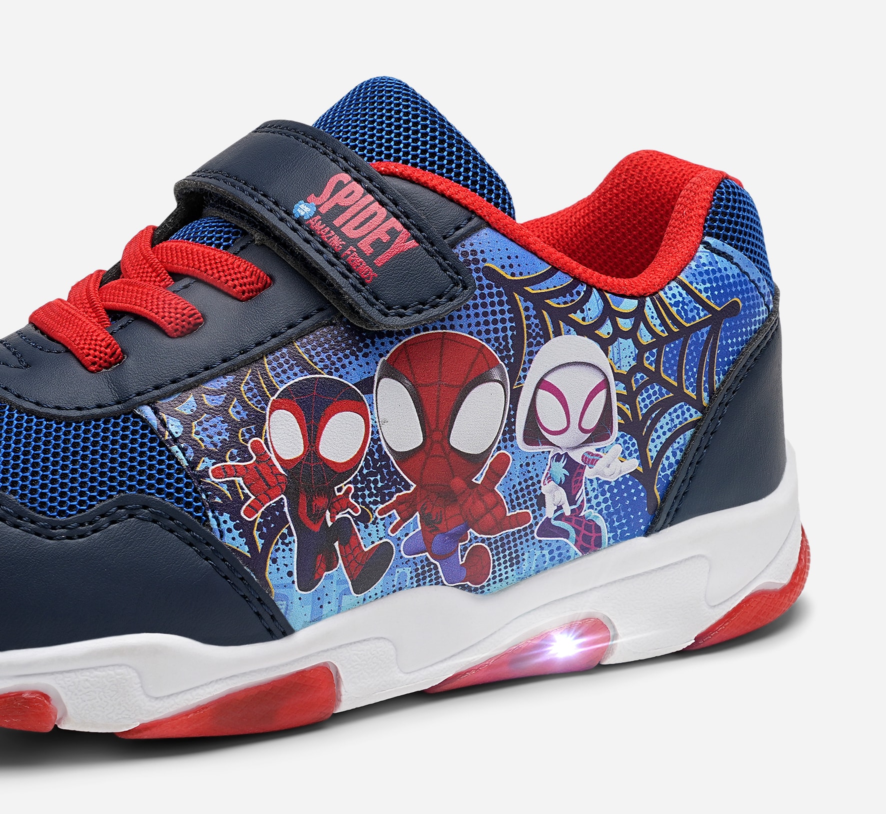 SPIDEY, Blinkende sneakers Flerfarget