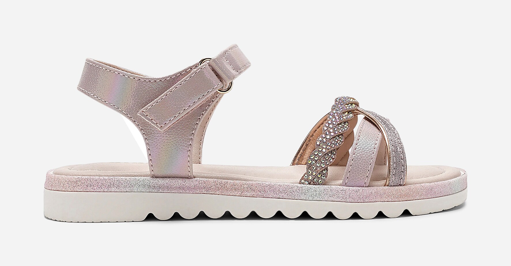 DINSKO, Sandal med reimer Rosa