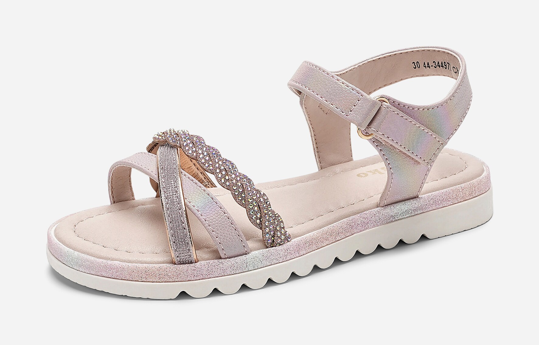 DINSKO, Sandal med reimer Rosa