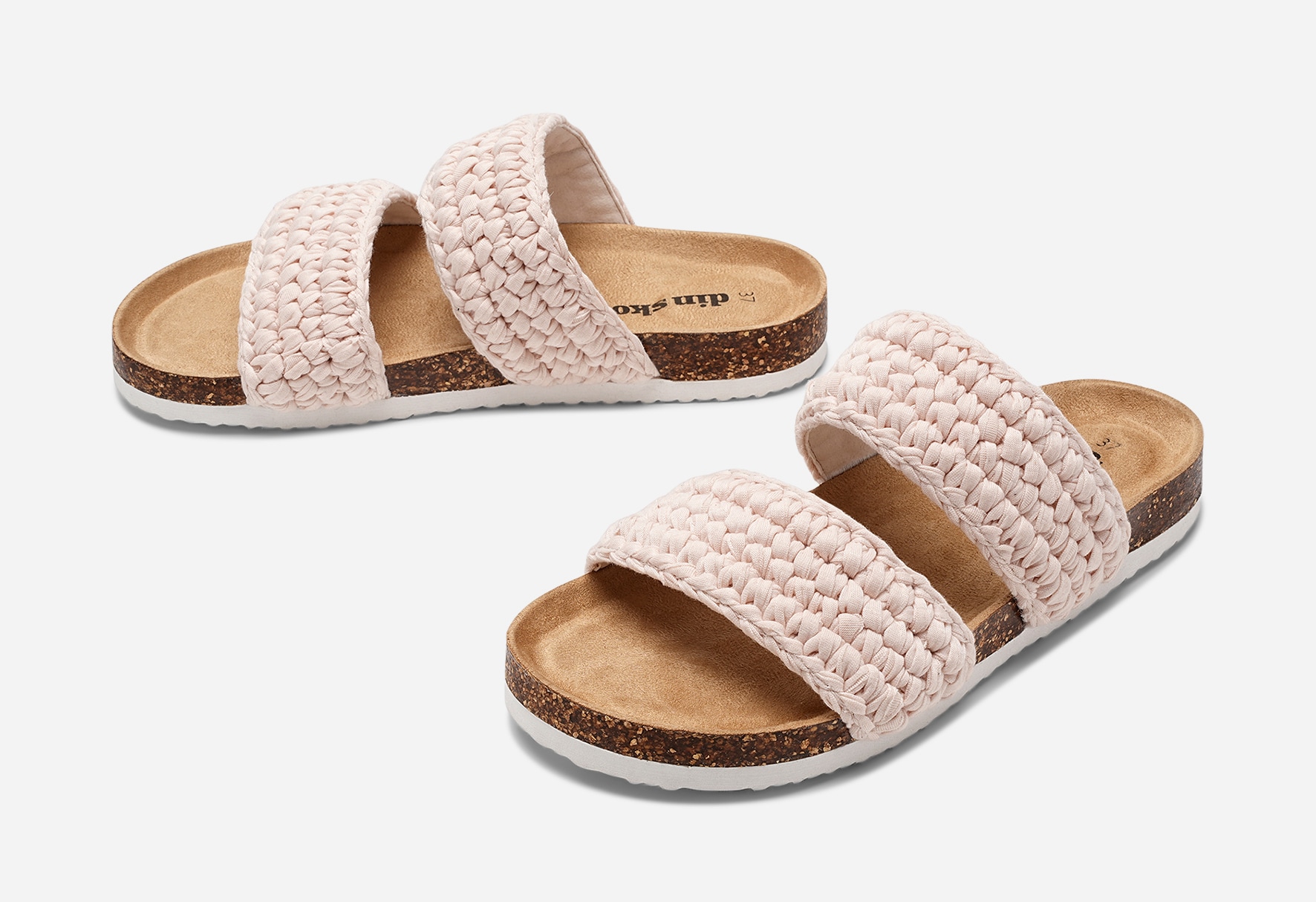 DINSKO, Sandal med reimer Beige