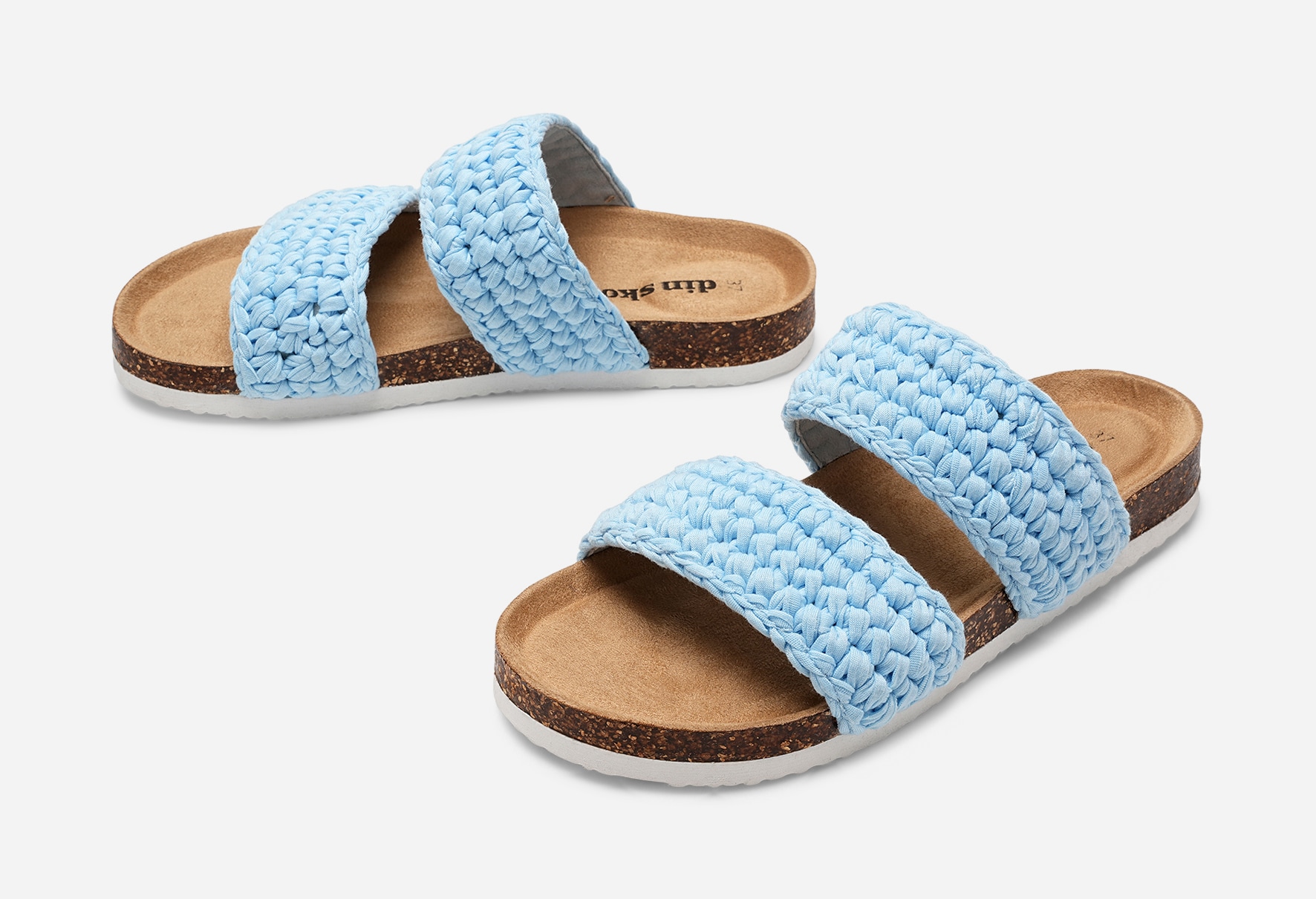 DINSKO, Sandal med reimer Blå