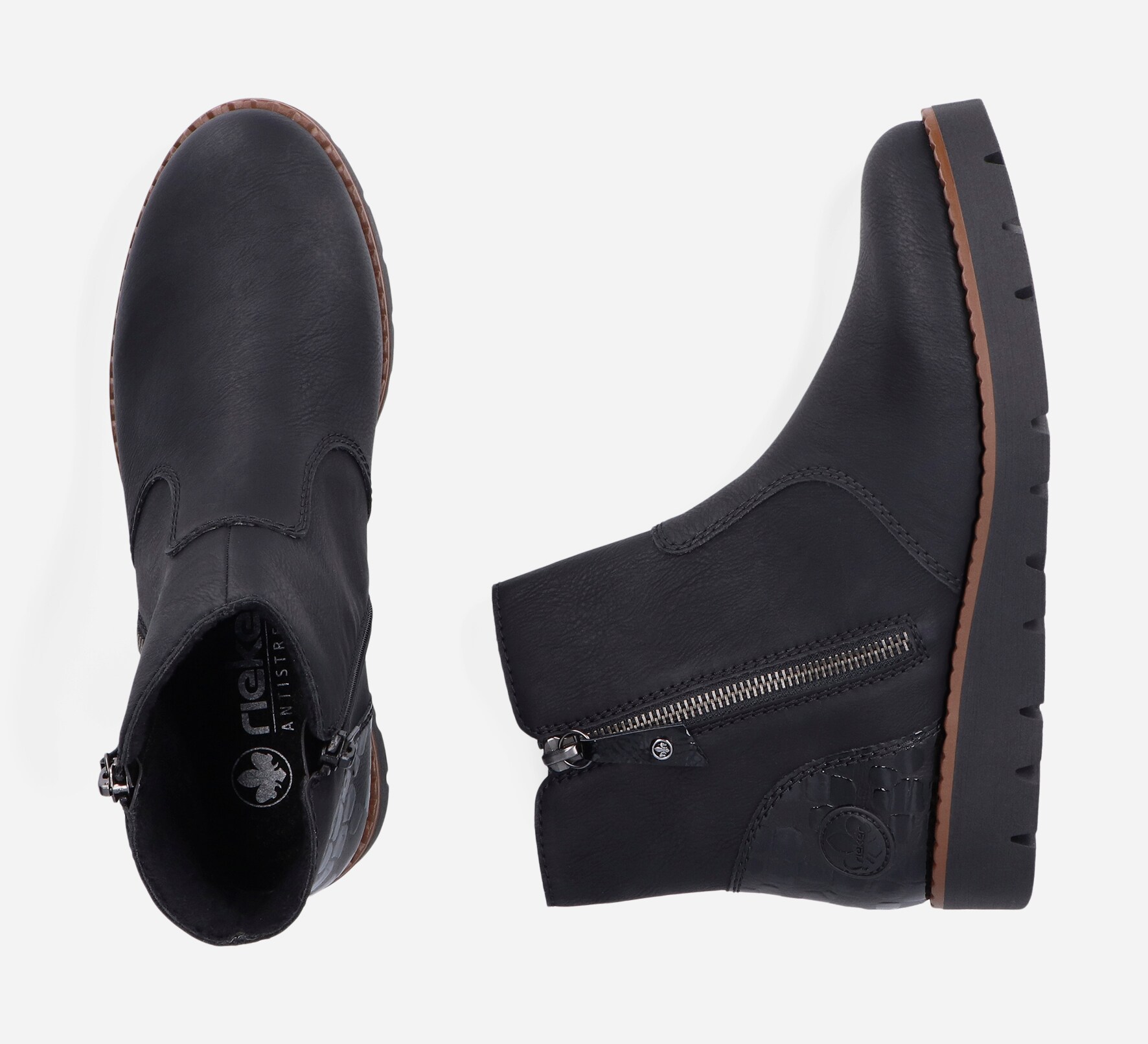 RIEKER, Boots Sort