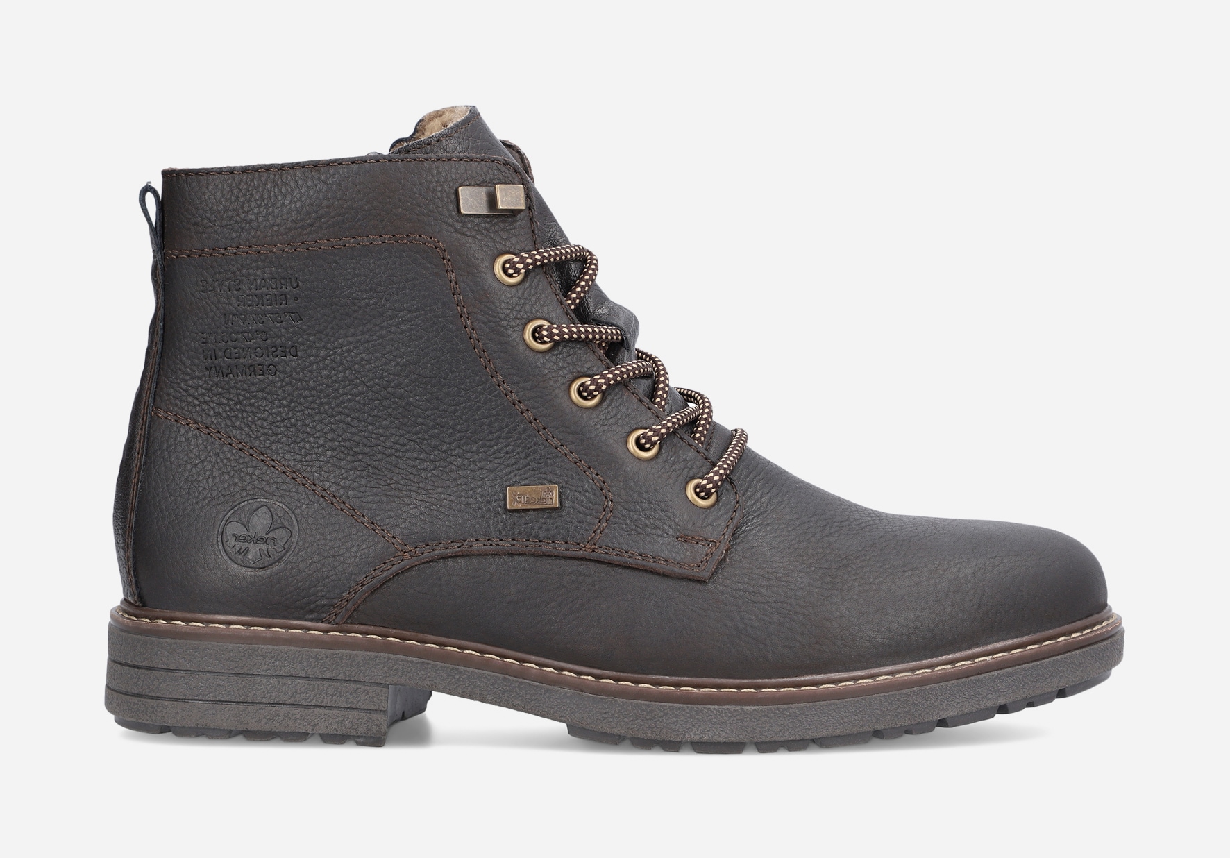 RIEKER, Varmforet skolett Brun