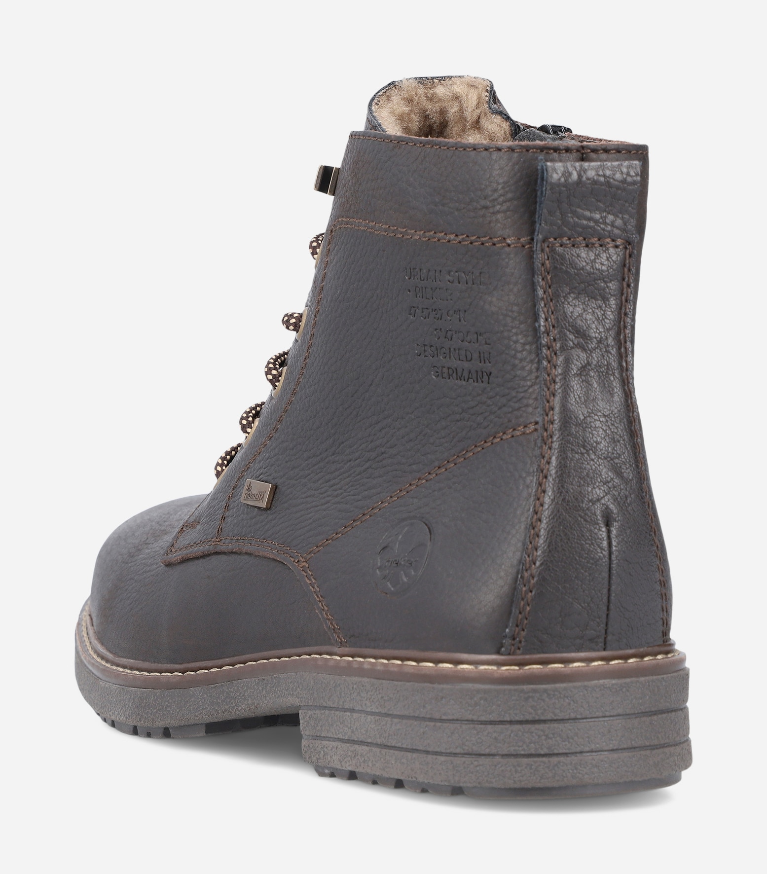 RIEKER, Varmforet skolett Brun