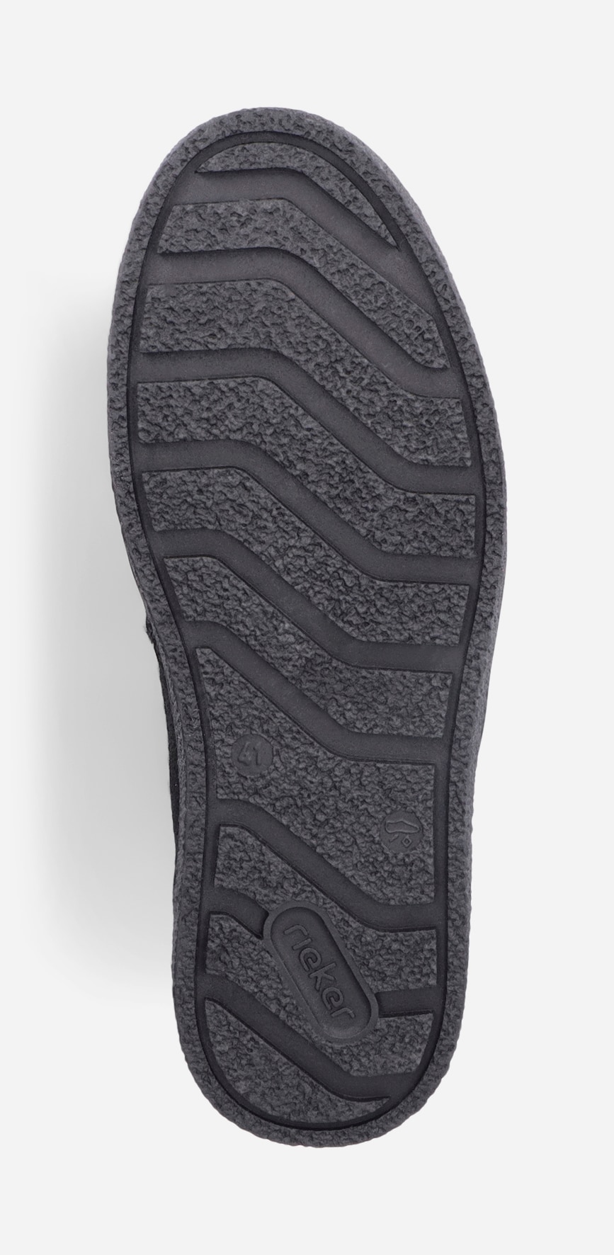 RIEKER, Varmforet boots med glidelås Sort