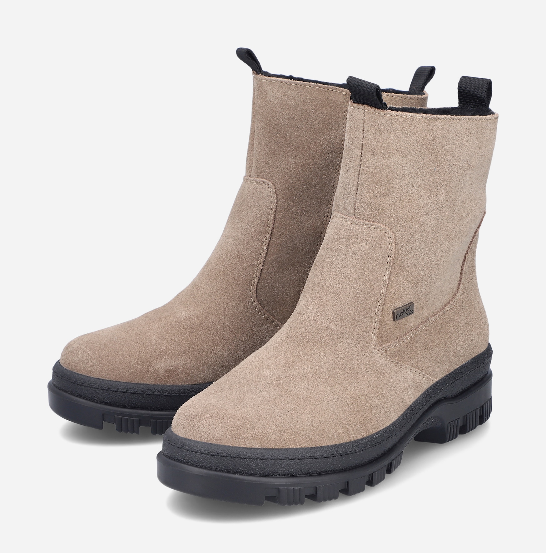 RIEKER, Varmforet boots Beige
