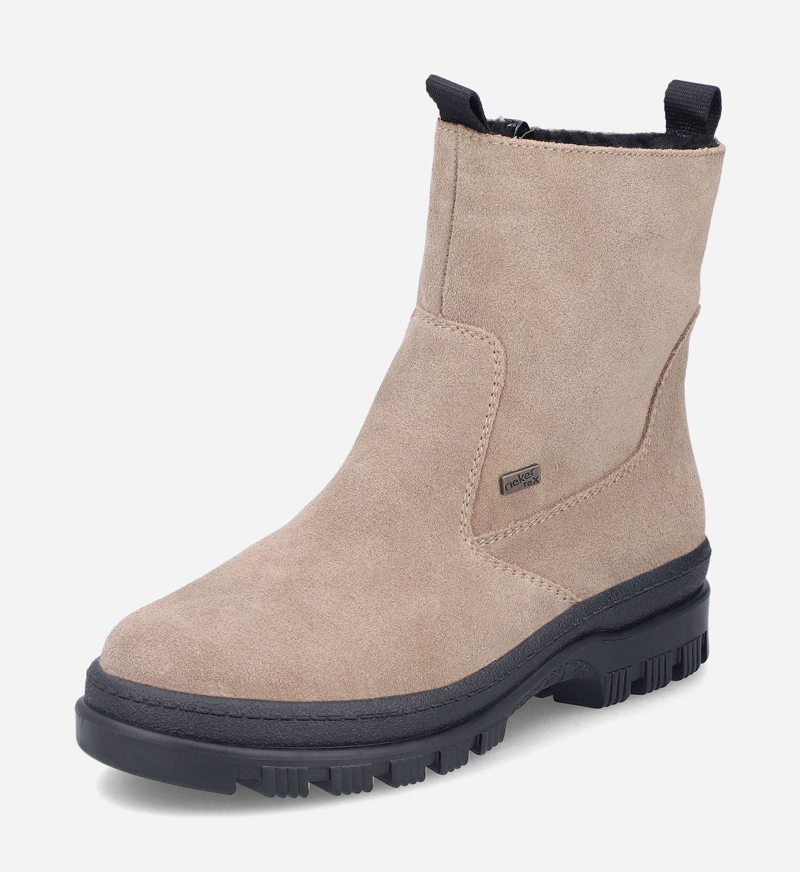 RIEKER, Varmforet boots Beige