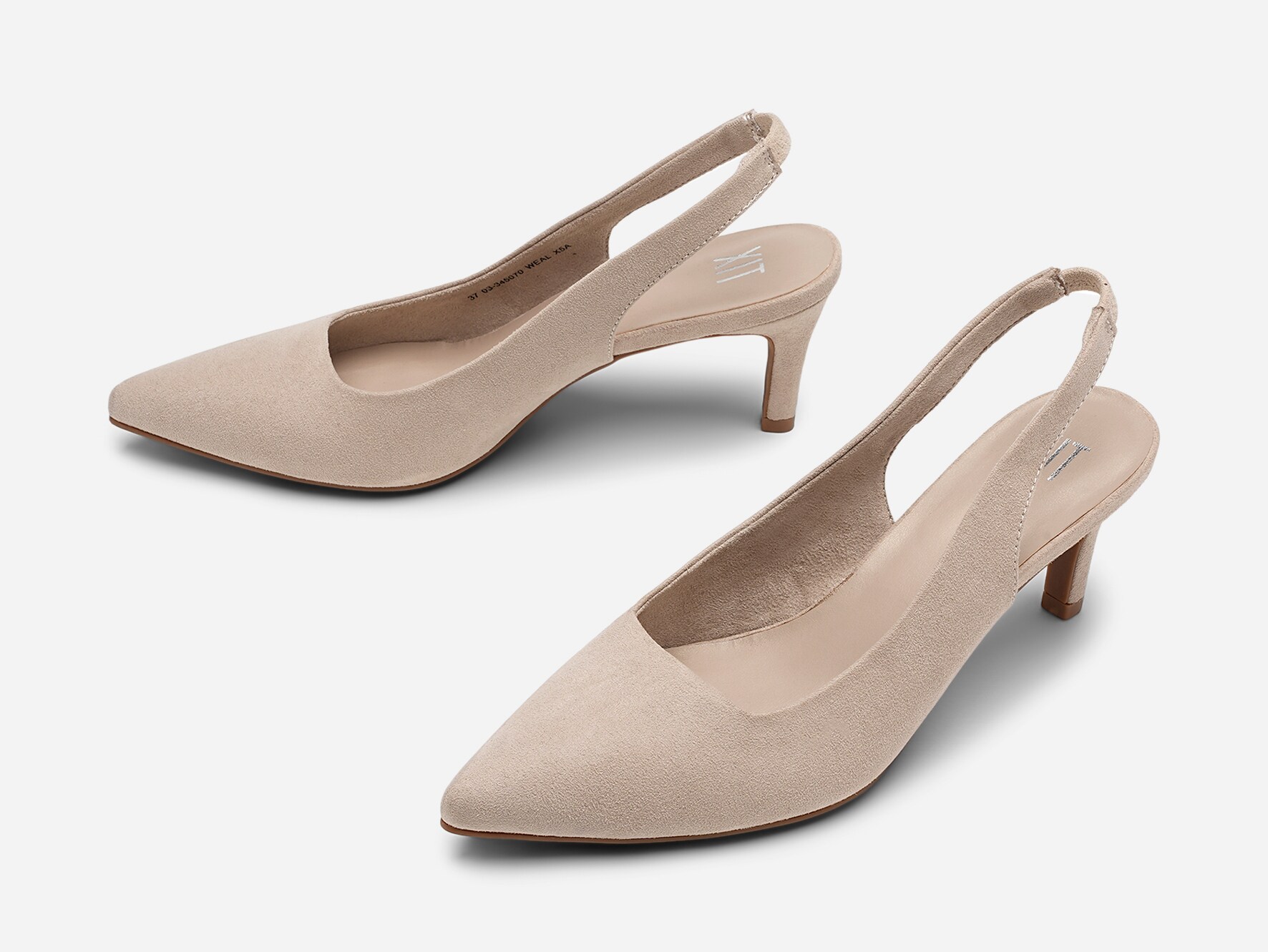 XIT, Pumps med slingback Beige