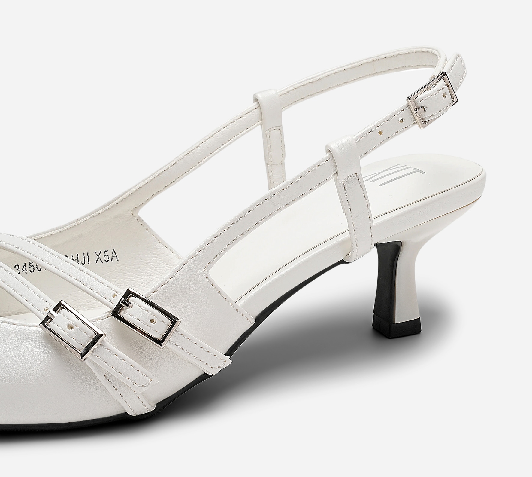 XIT, Pumps med slingback Hvit
