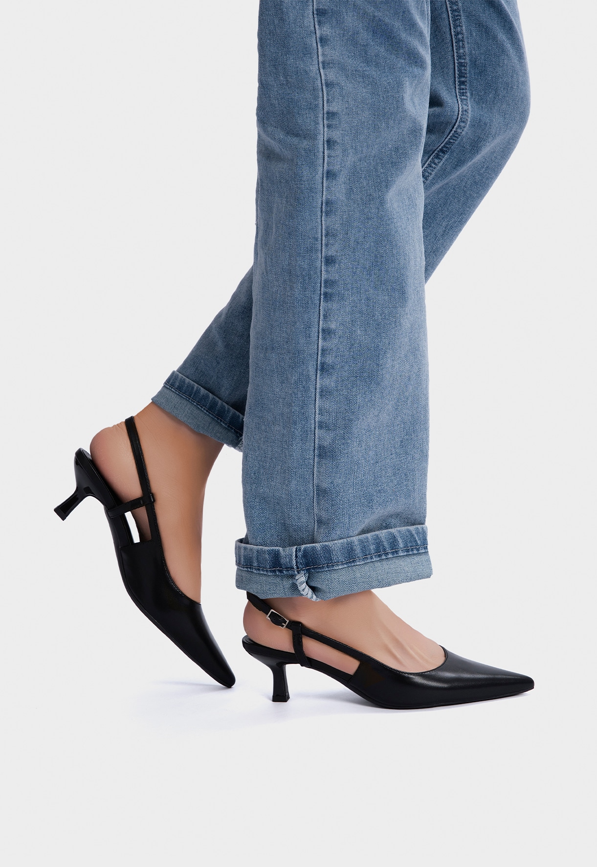 XIT, Pumps med slingback Sort