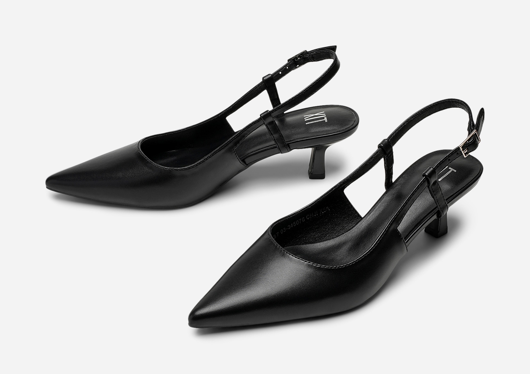 XIT, Pumps med slingback Sort