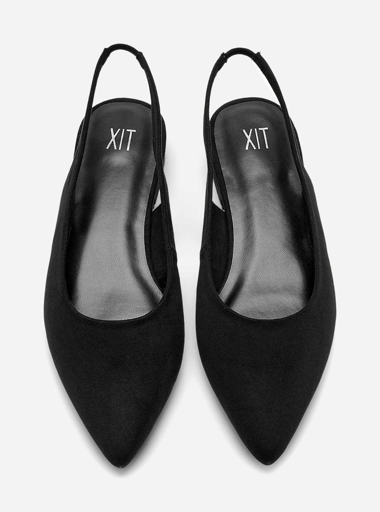 XIT, Ballerinasko med slingback Sort