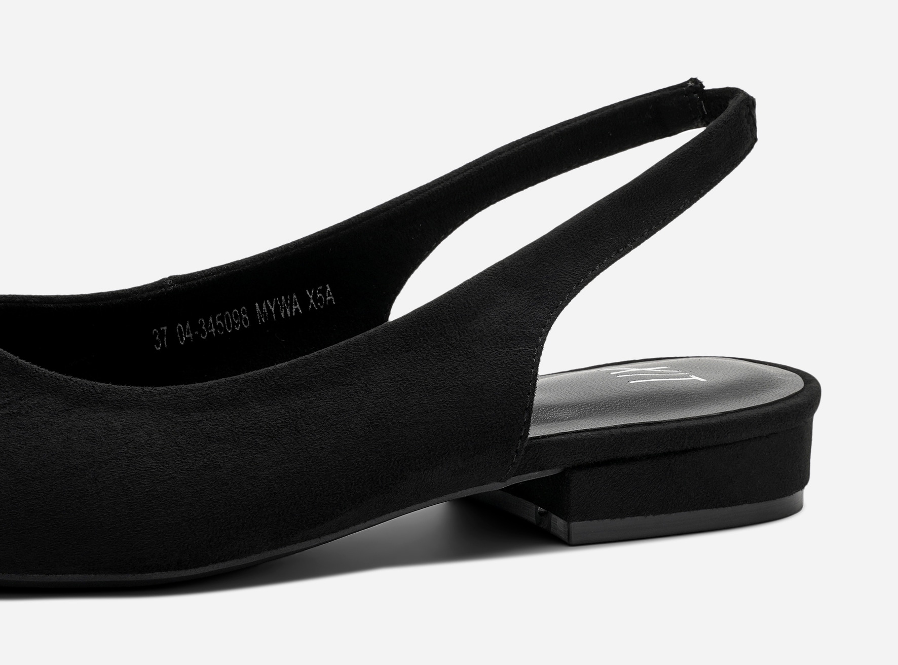 XIT, Ballerinasko med slingback Sort
