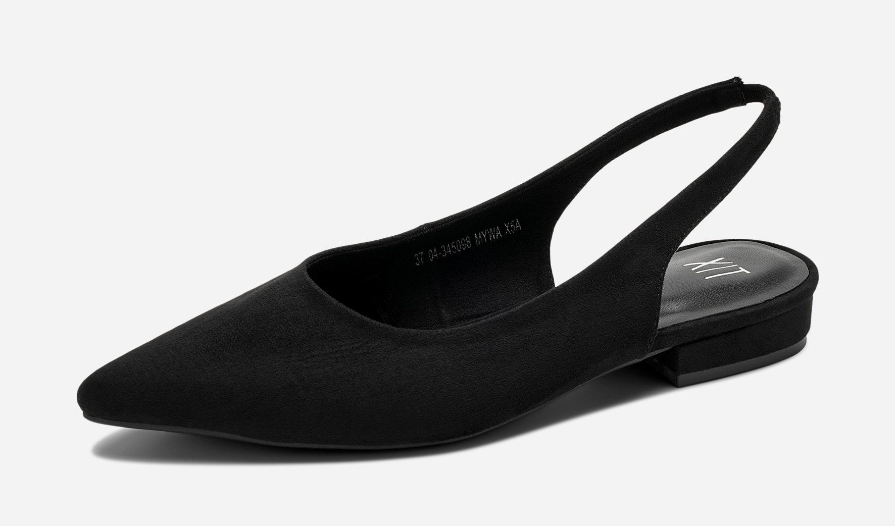 XIT, Ballerinasko med slingback Sort
