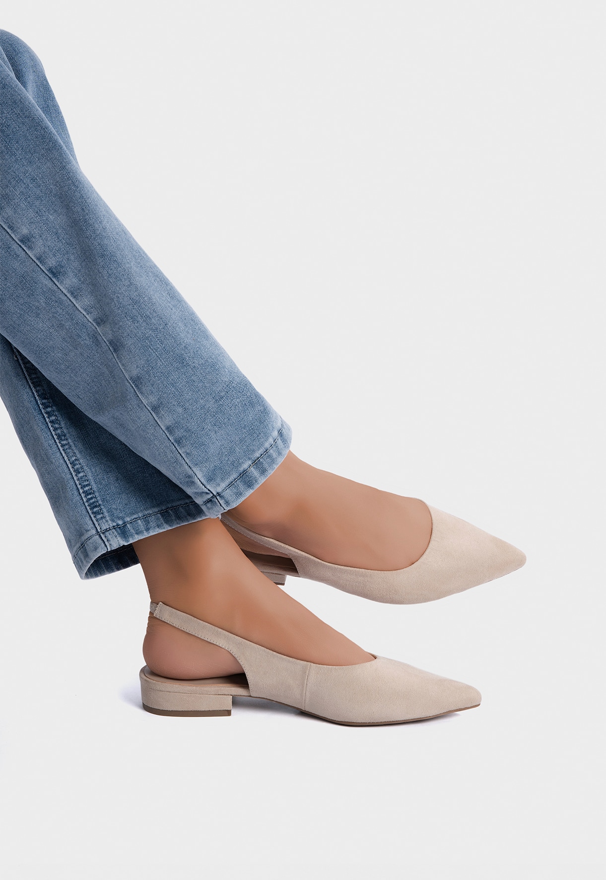 XIT, Ballerinasko med slingback Beige