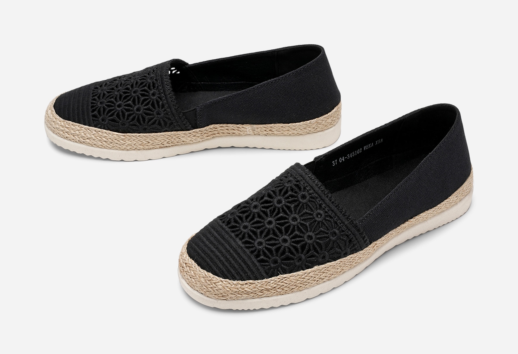 SO ALL, Espadrillos Sort