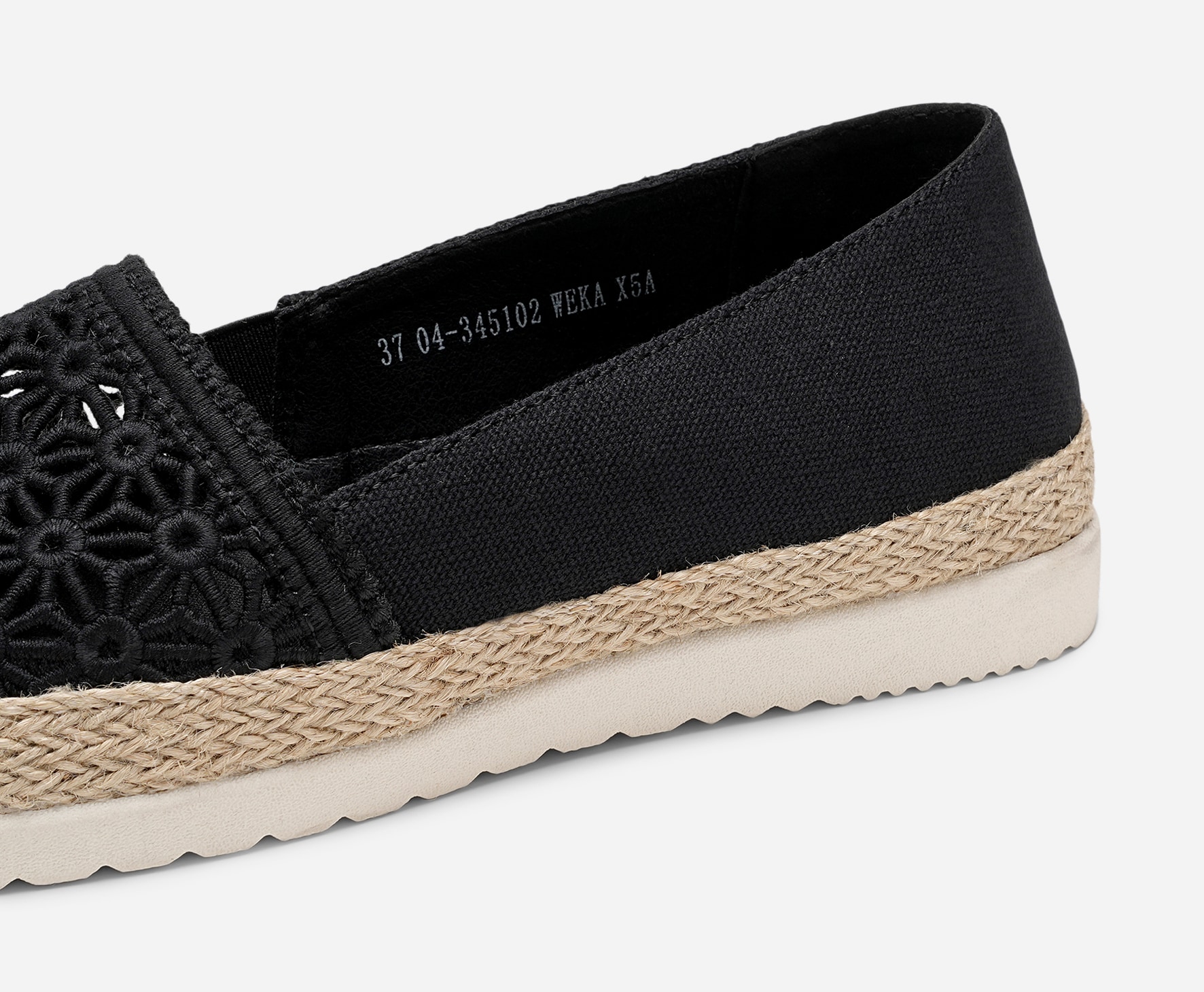 SO ALL, Espadrillos Sort