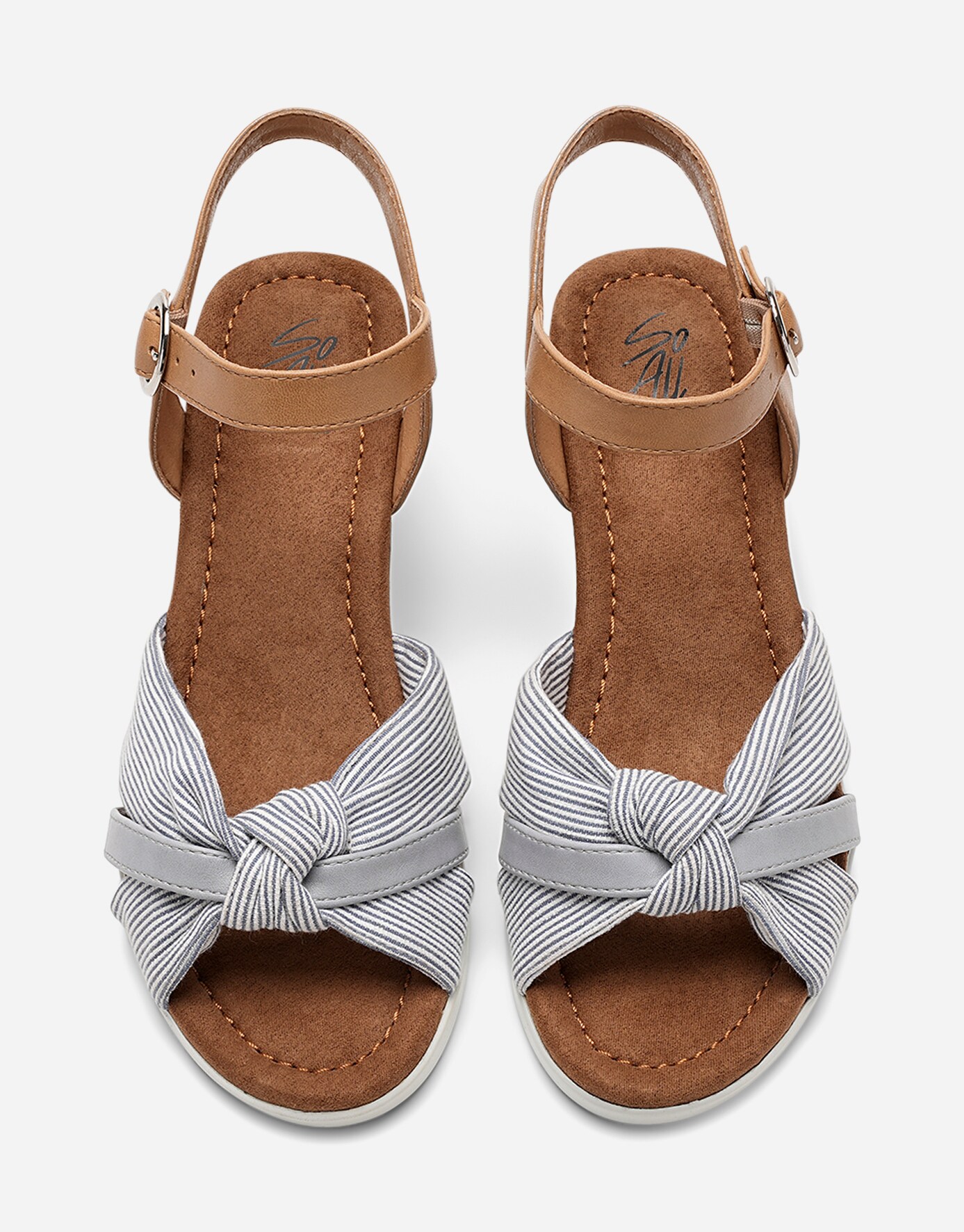 SO ALL, Sandalett med reimer Blå